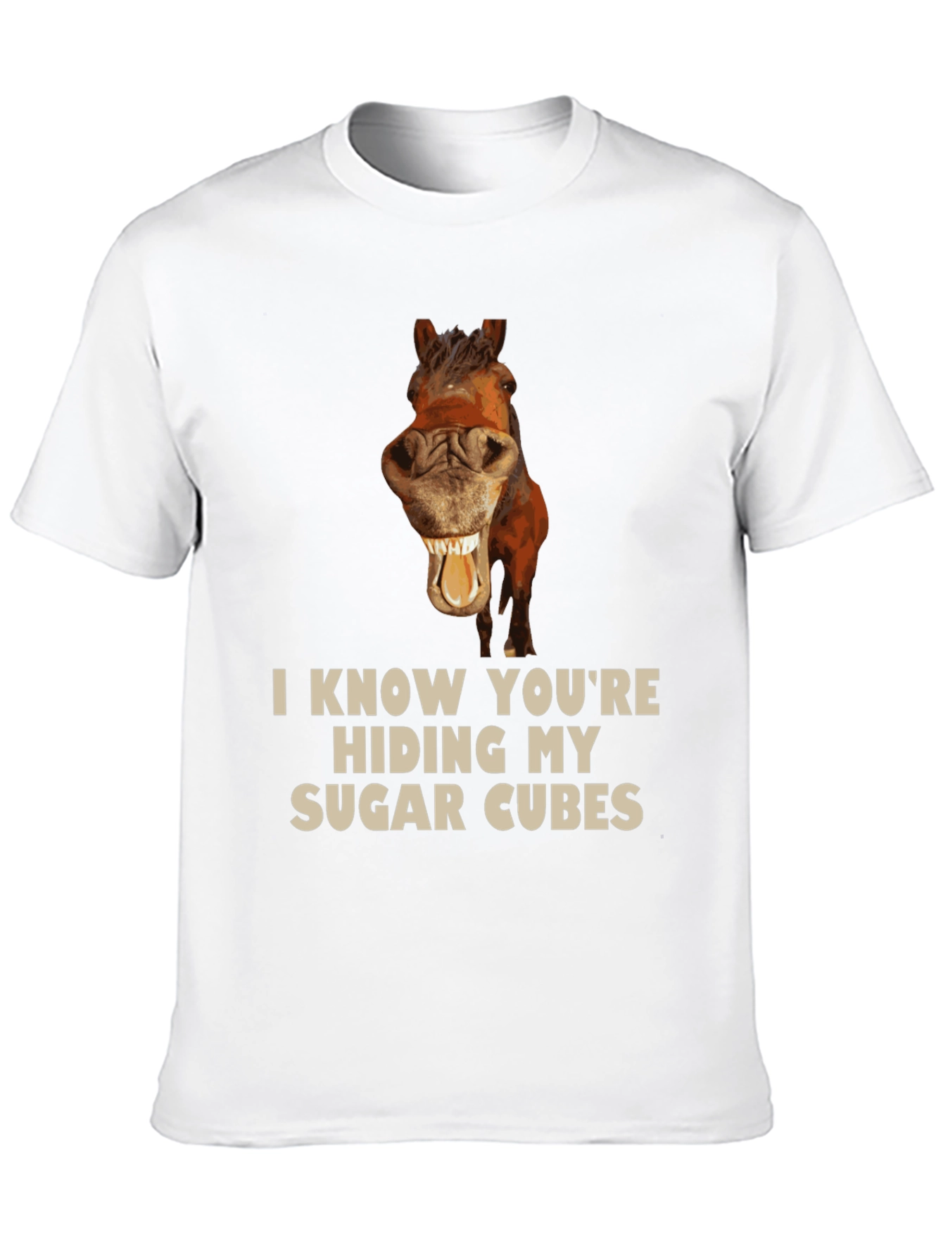 Funny Horse Sugar Cubes T-Shirt
