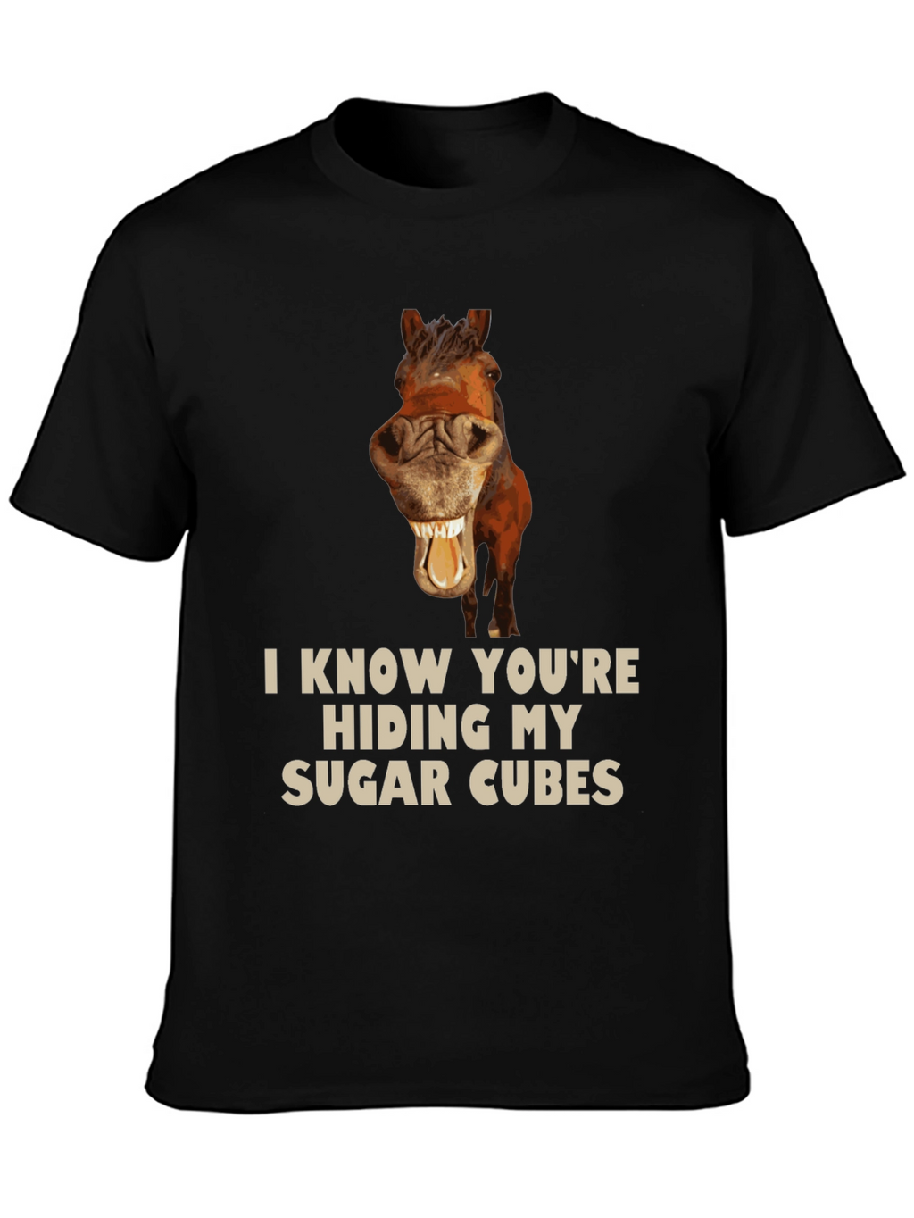 Funny Horse Sugar Cubes T-Shirt