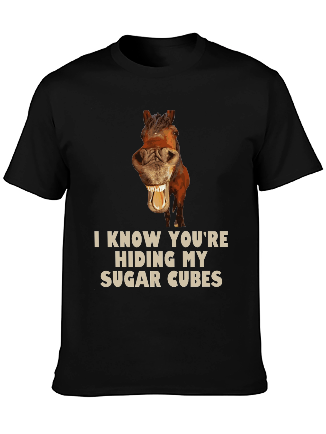 Funny Horse Sugar Cubes T-Shirt