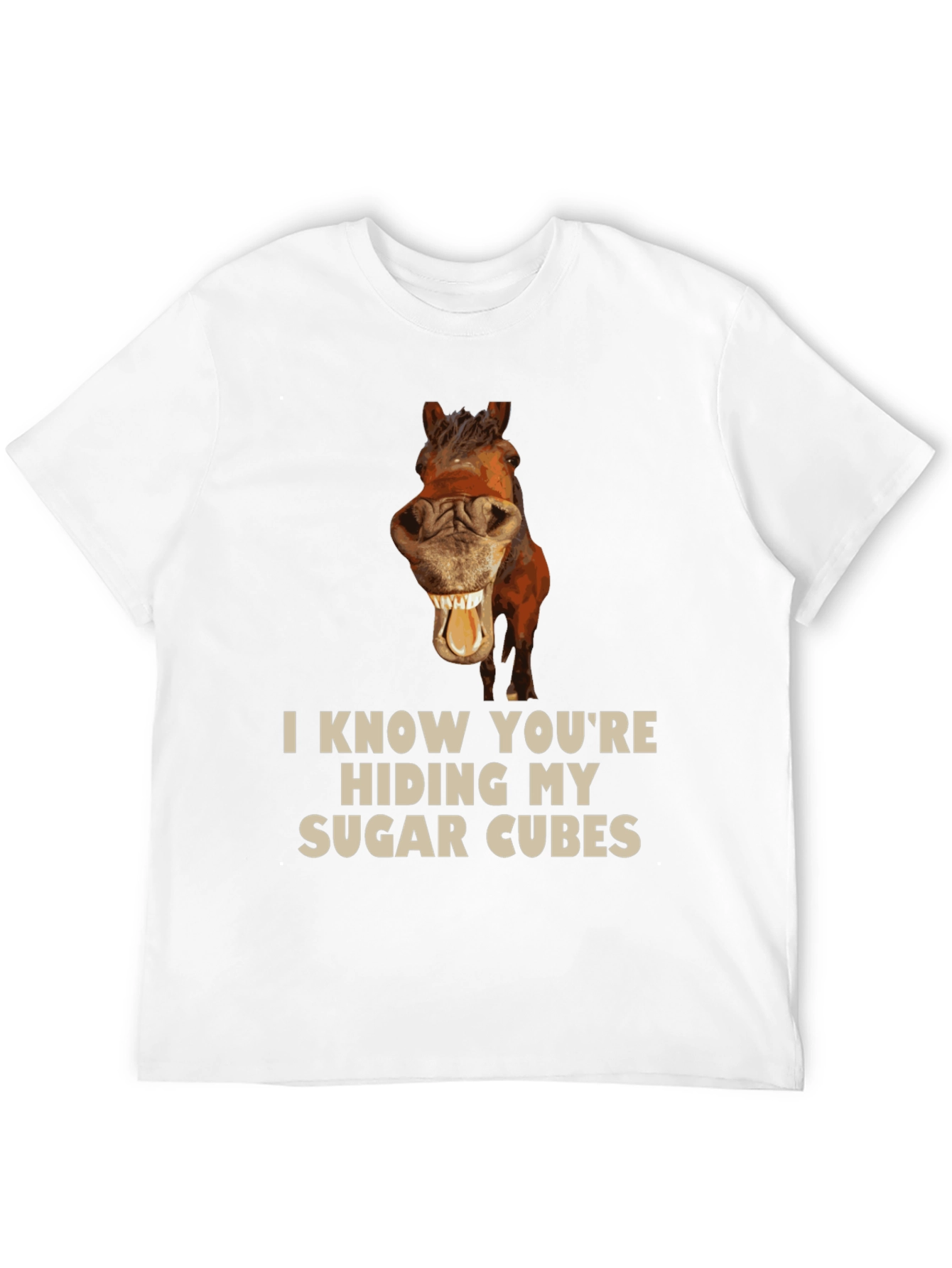 Funny Horse Sugar Cubes T-Shirt