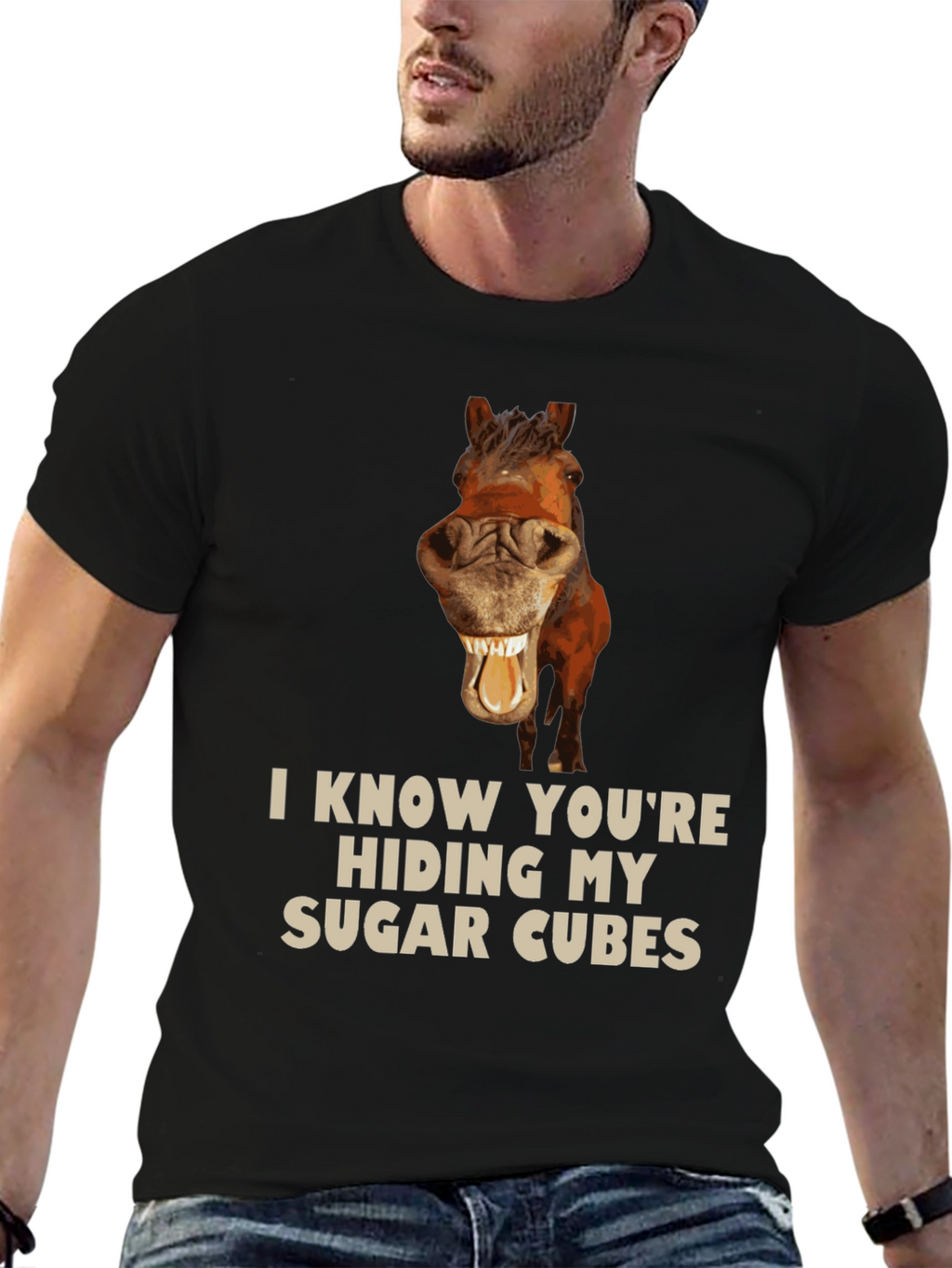 Funny Horse Sugar Cubes T-Shirt