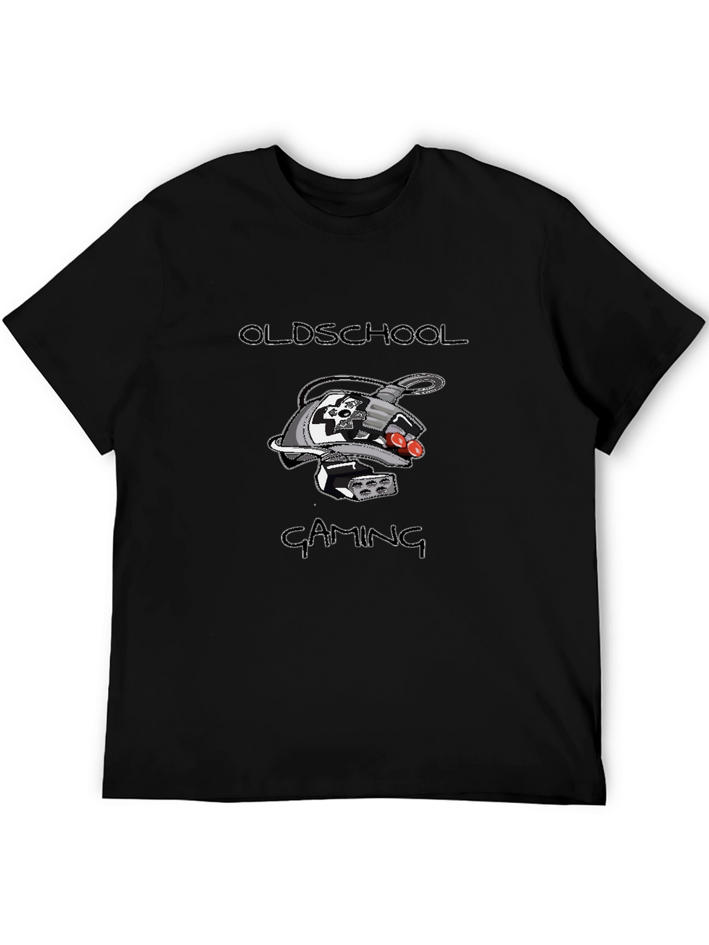 Oldschool Gaming Graphic Tee - Black