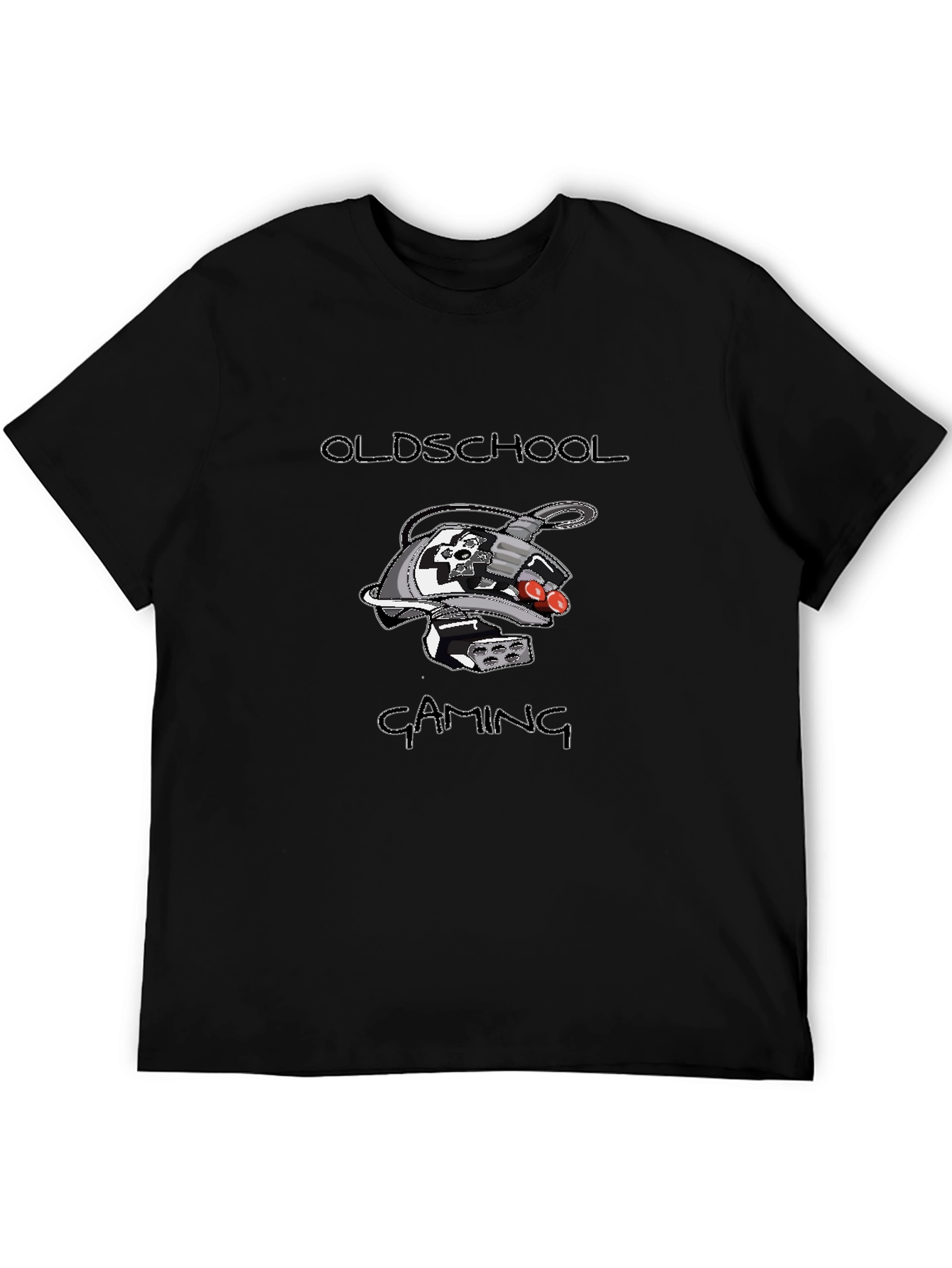 Oldschool Gaming Graphic Tee - Black
