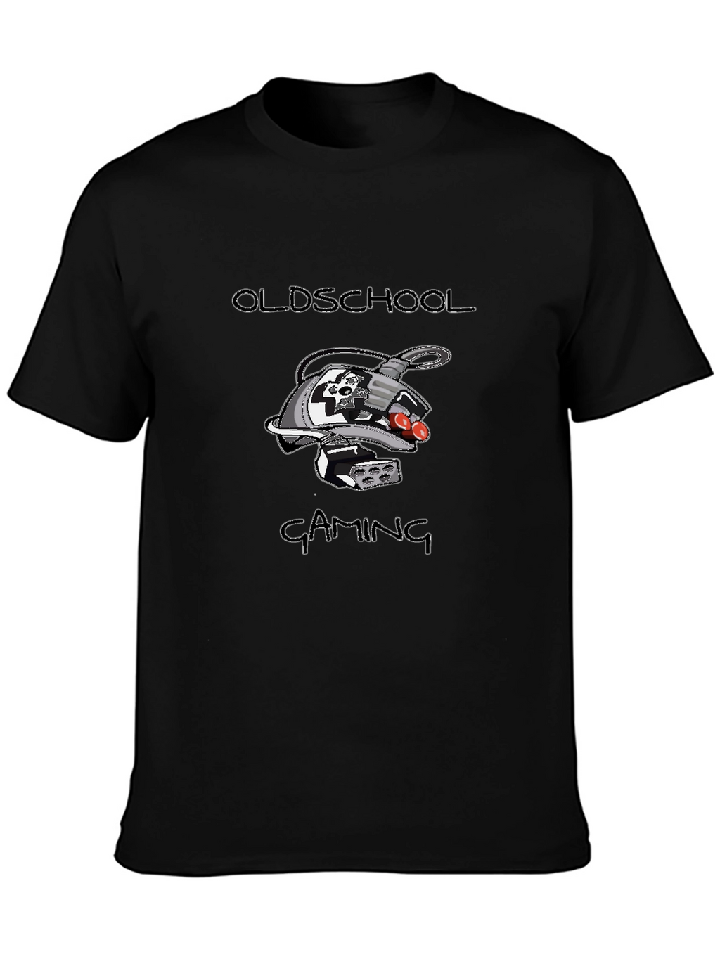 Oldschool Gaming Graphic Tee - Black
