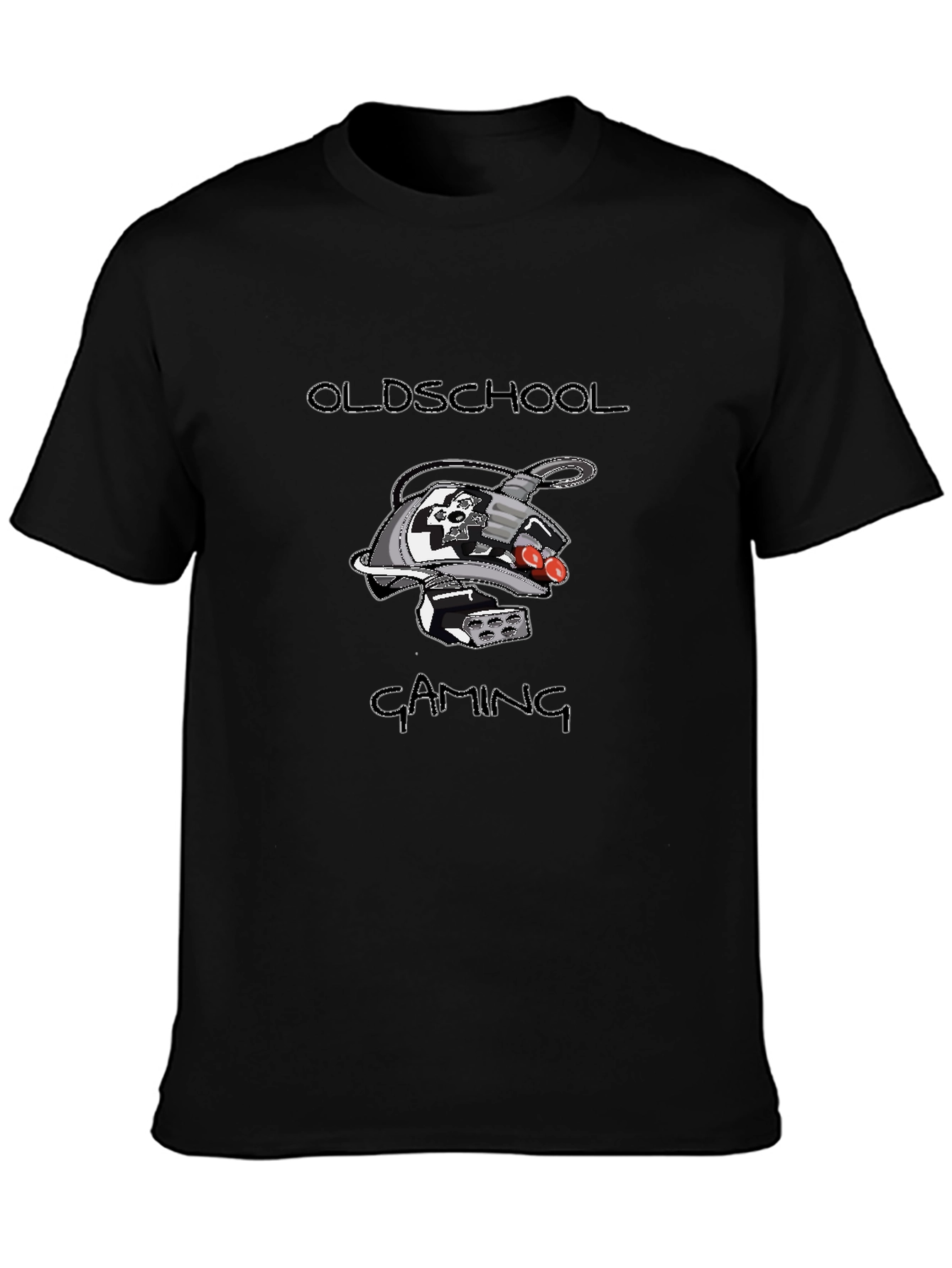 Oldschool Gaming Graphic Tee - Black