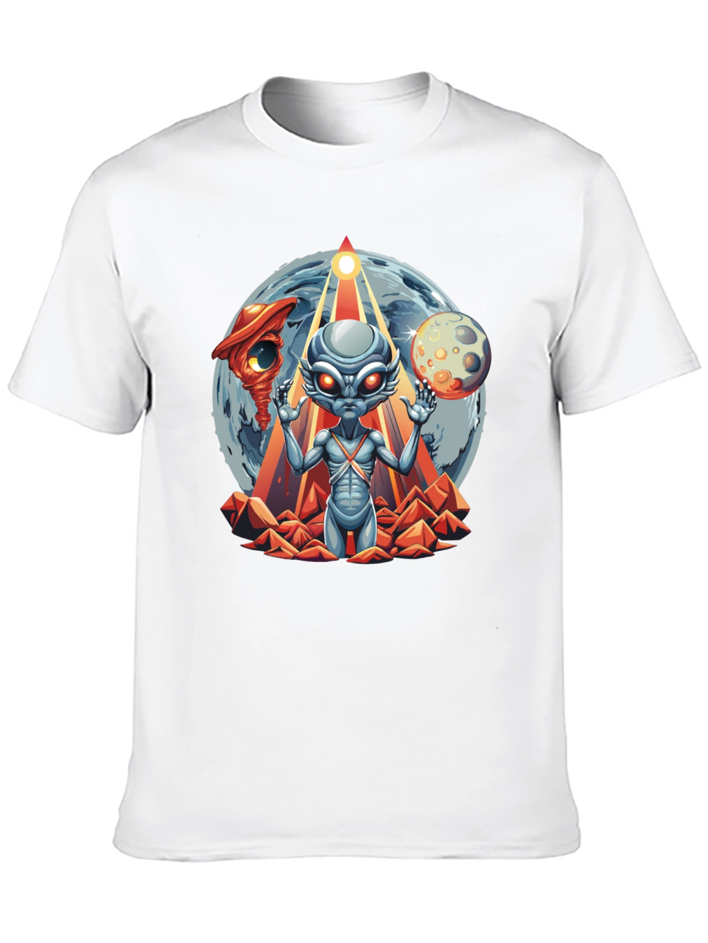 Alien Graphic T-Shirt: Sci-Fi Style Black Tee