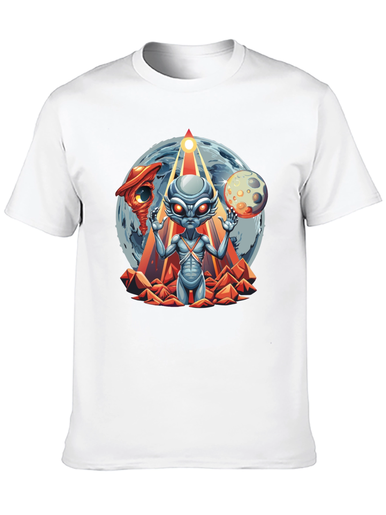 Alien Graphic T-Shirt: Sci-Fi Style Black Tee