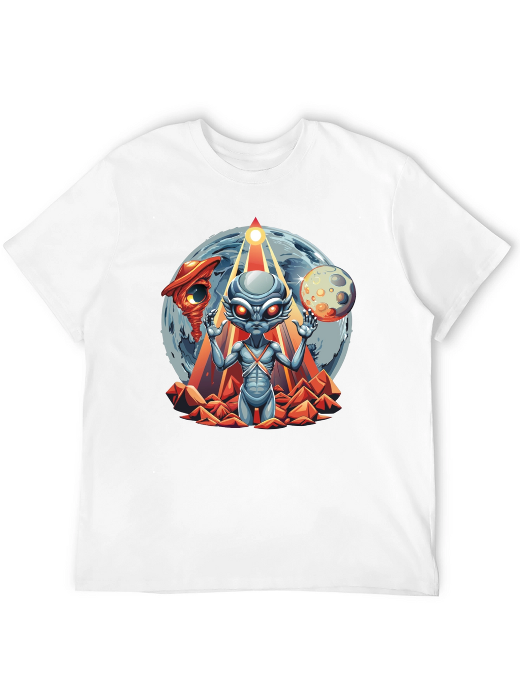 Alien Graphic T-Shirt: Sci-Fi Style Black Tee