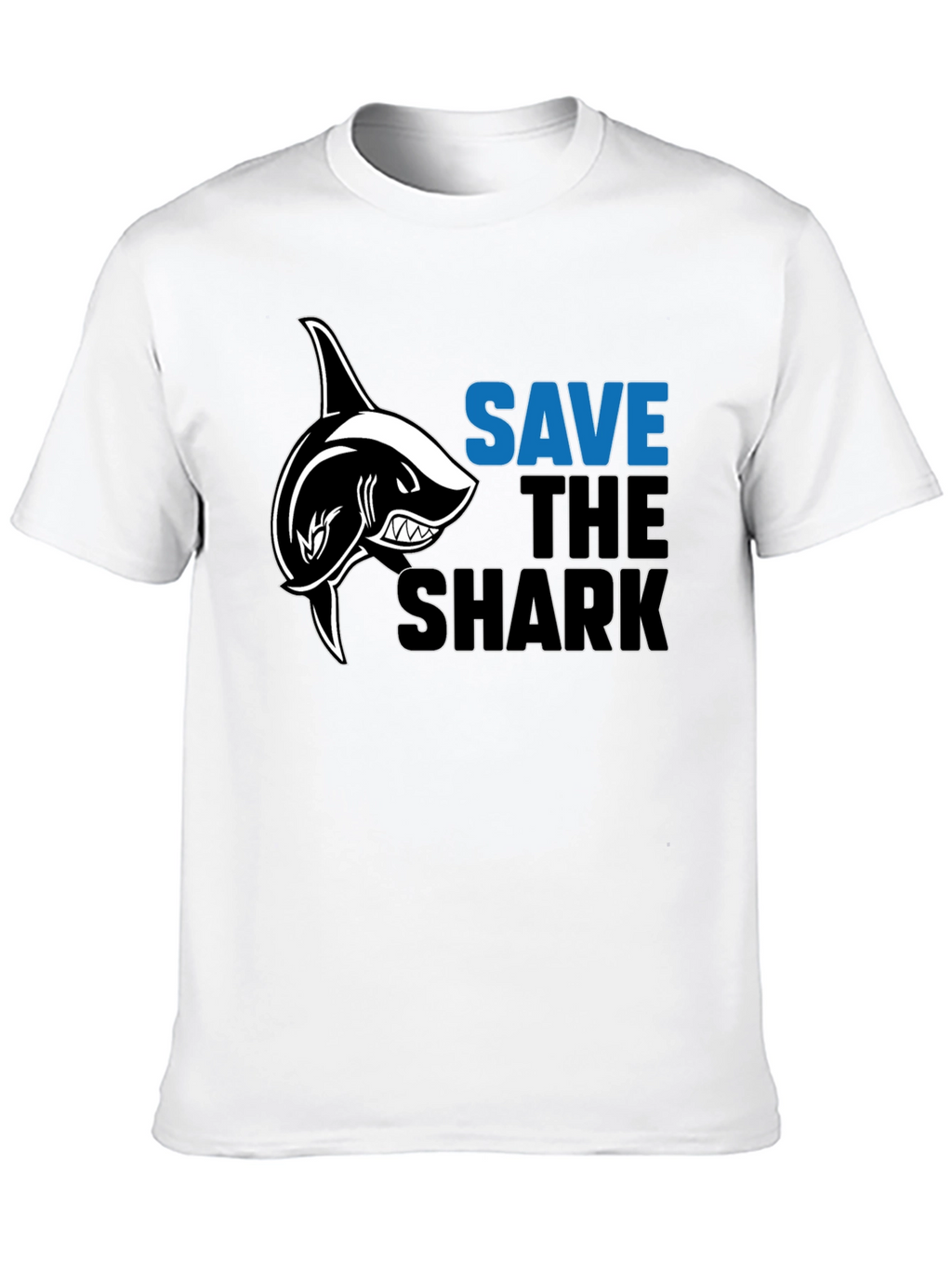 Save The Sharks Graphic Tee - Black