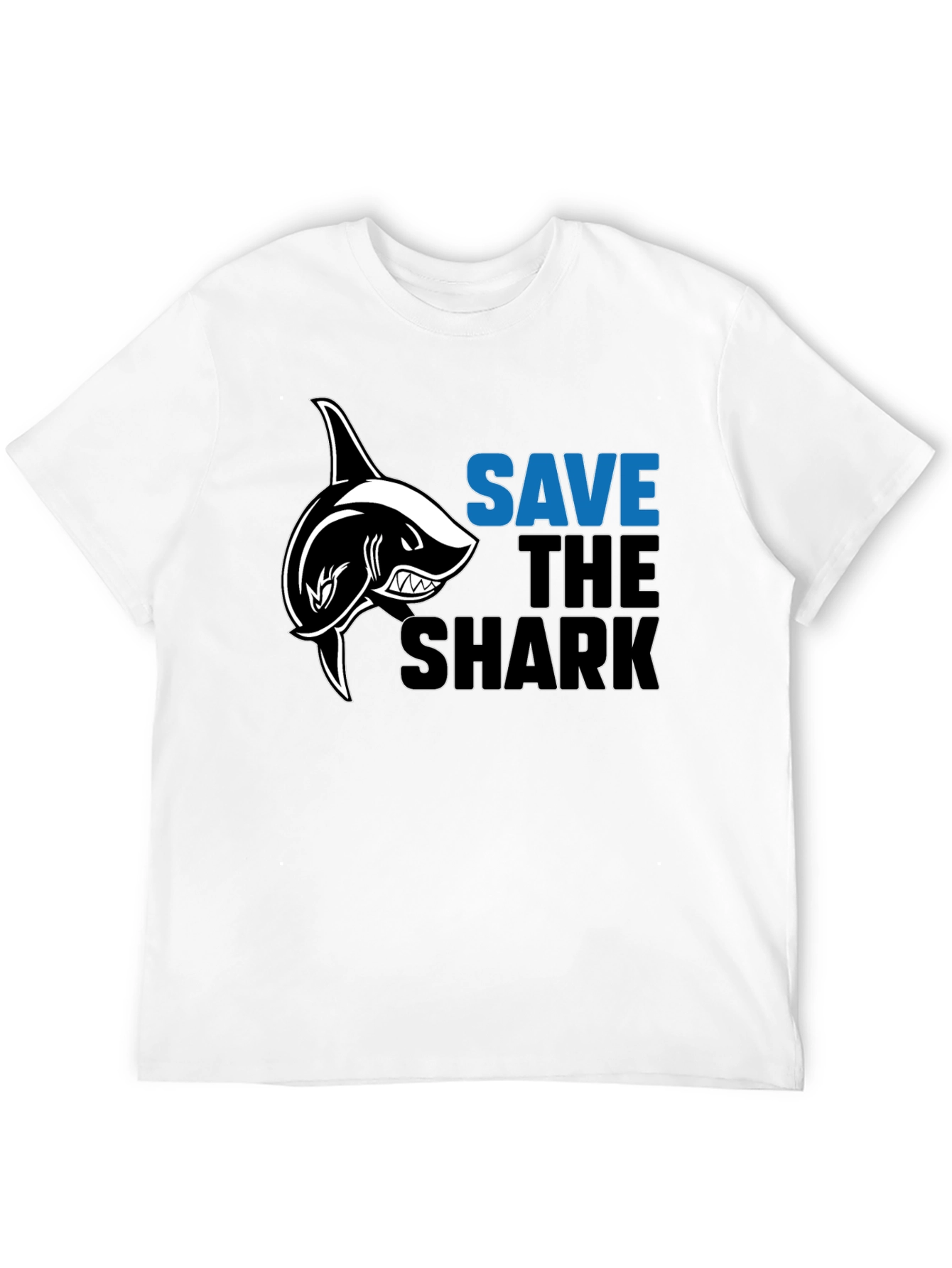 Save The Sharks Graphic Tee - Black