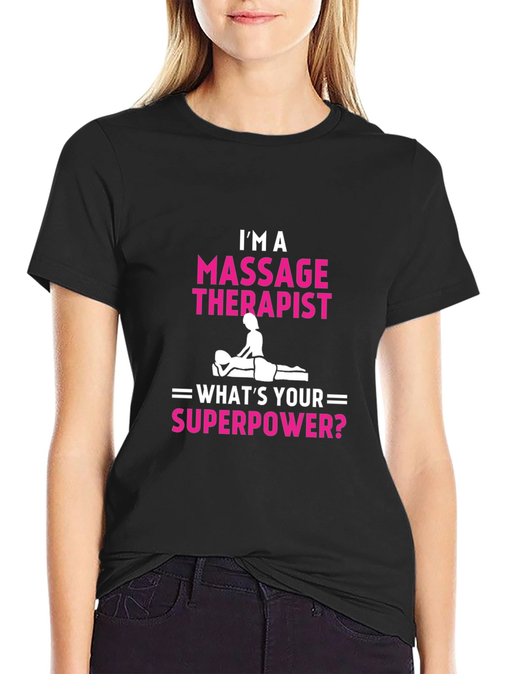 Massage Therapist Superpower Graphic Tee