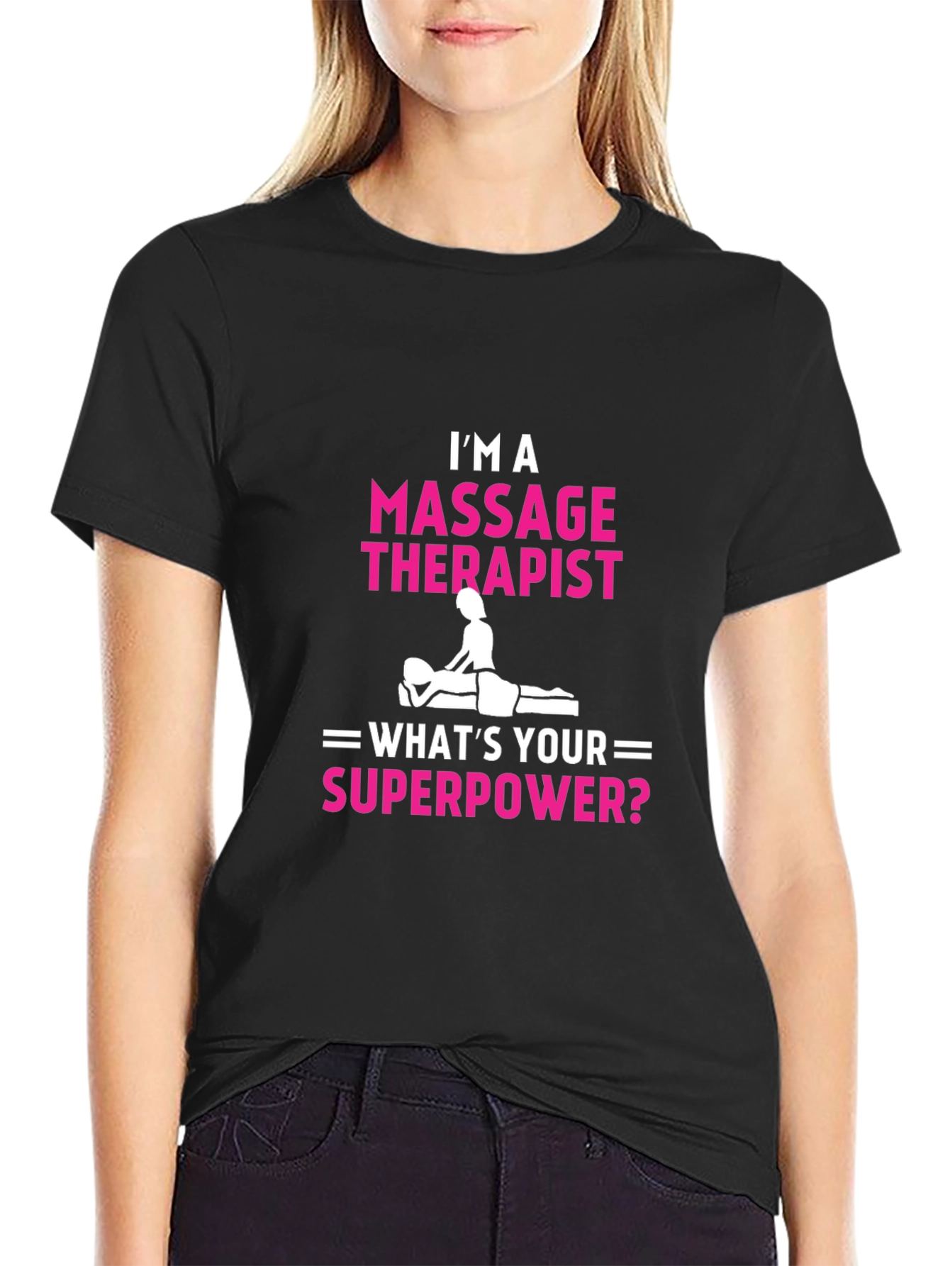 Massage Therapist Superpower Graphic Tee