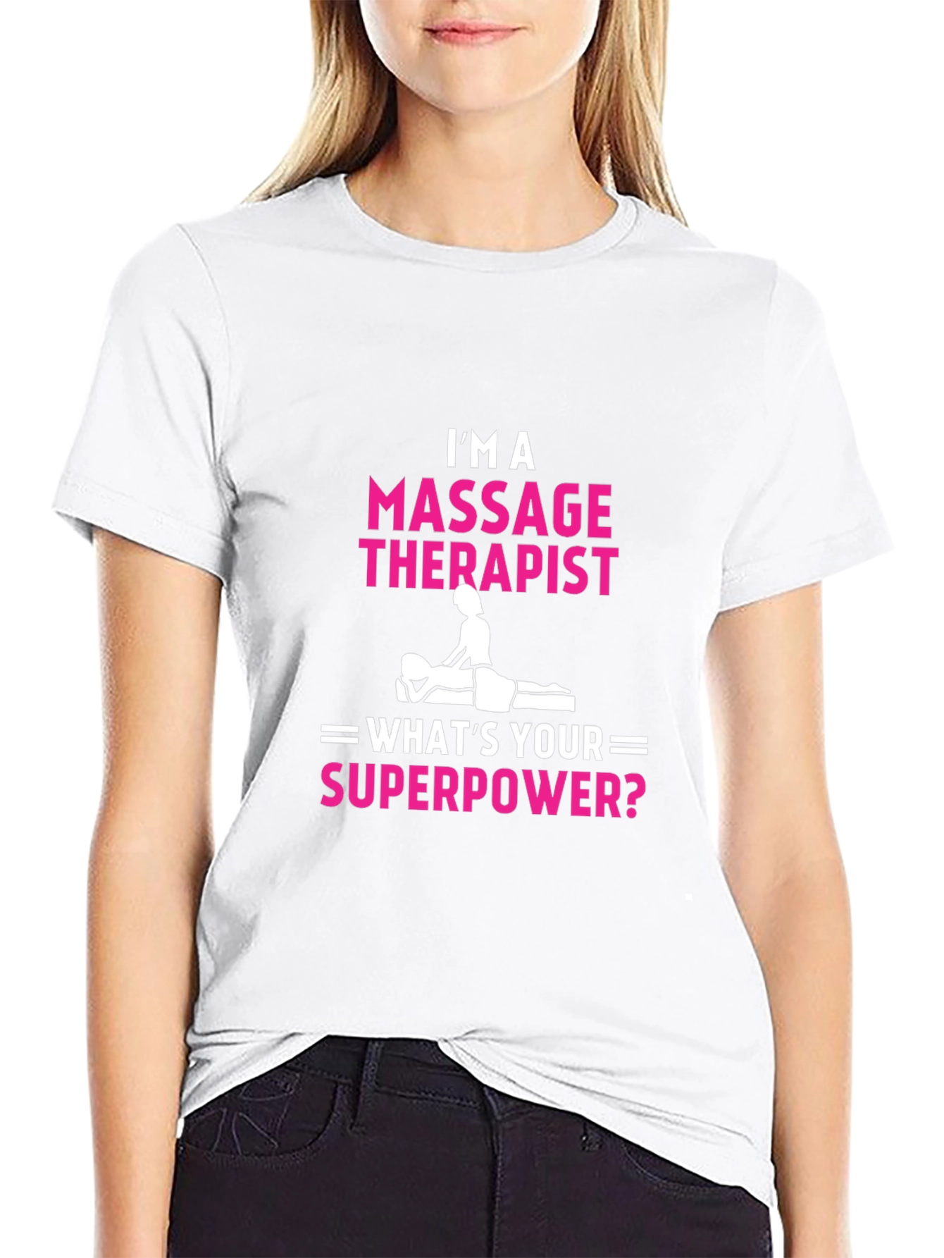 Massage Therapist Superpower Graphic Tee