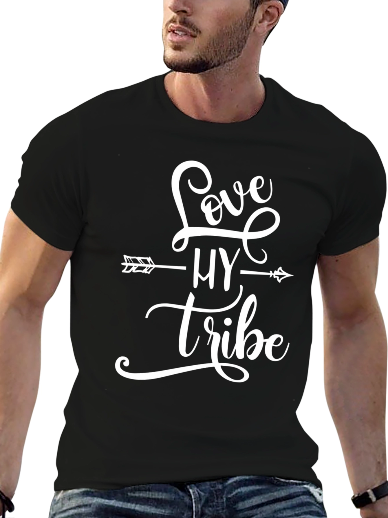 Love My Tribe Graphic T-Shirt - Casual Cotton Tee