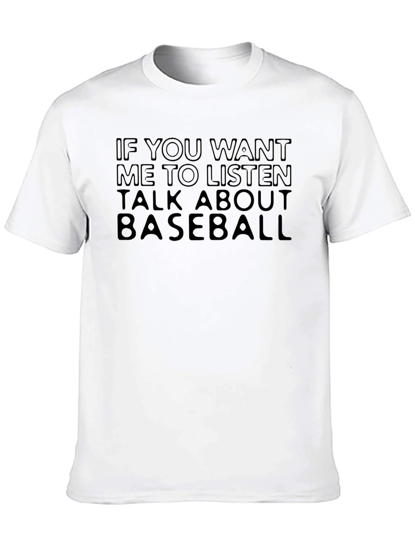Baseball Fan Tee: Talk Baseball T-Shirt