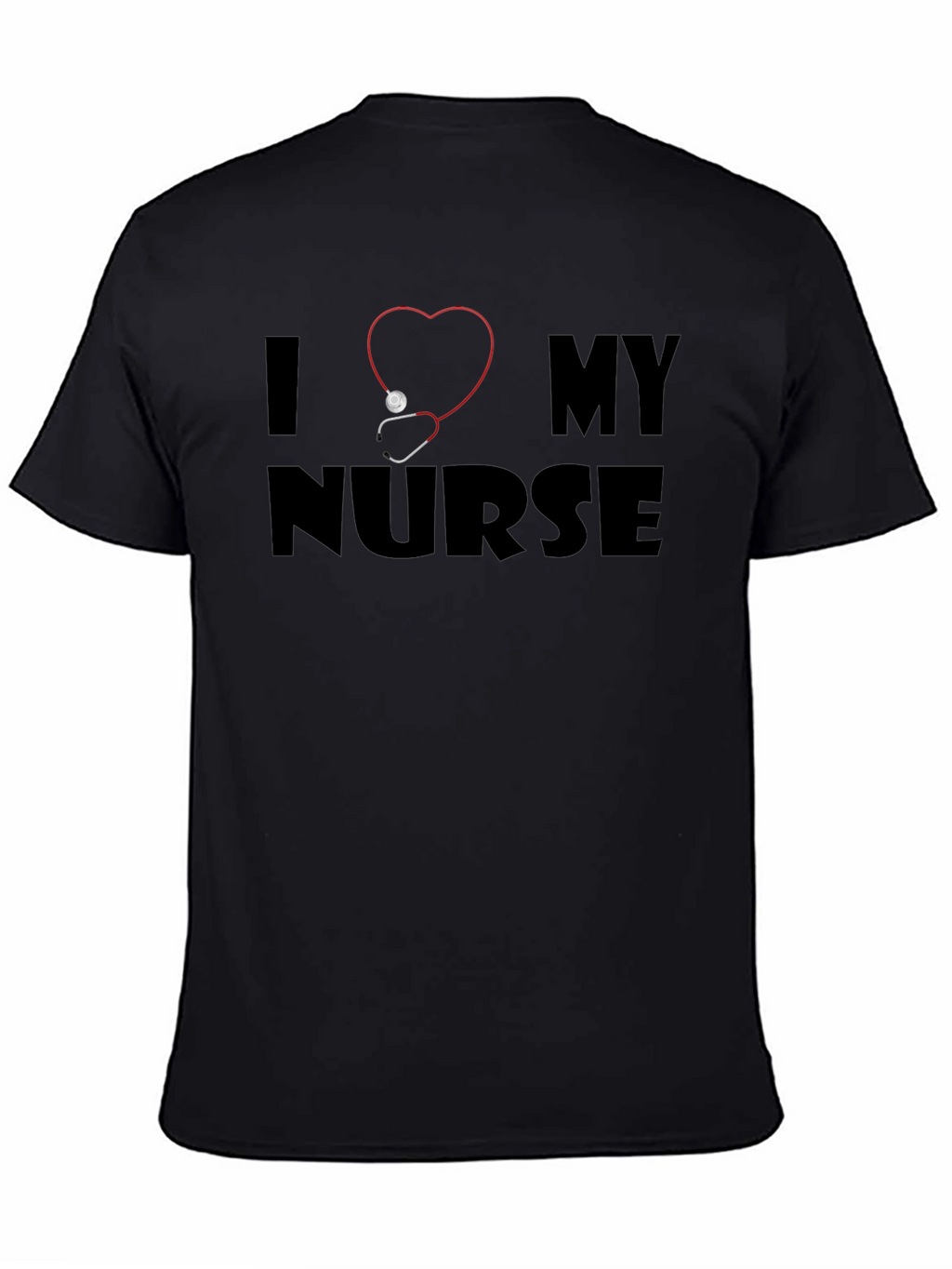I Heart My Nurse T-Shirt - Stethoscope Heart Design