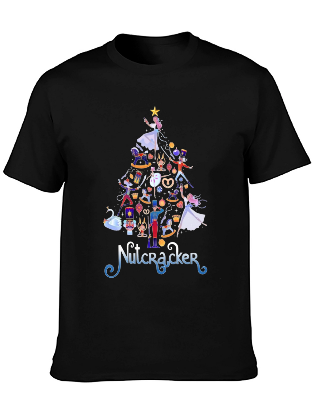 Nutcracker Christmas Tree Graphic Tee