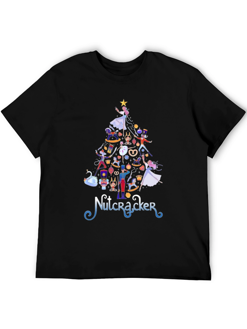 Nutcracker Christmas Tree Graphic Tee