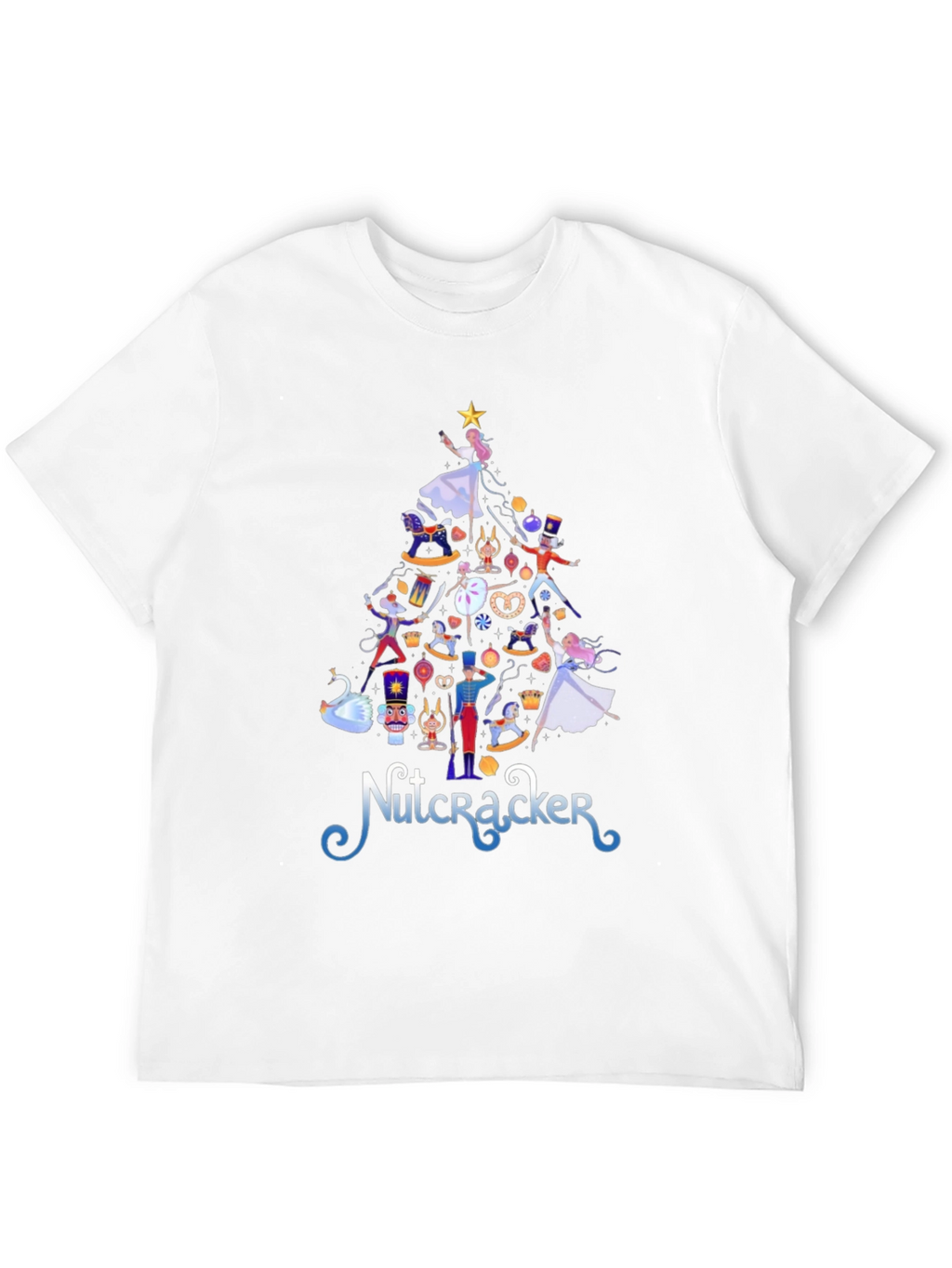 Nutcracker Christmas Tree Graphic Tee