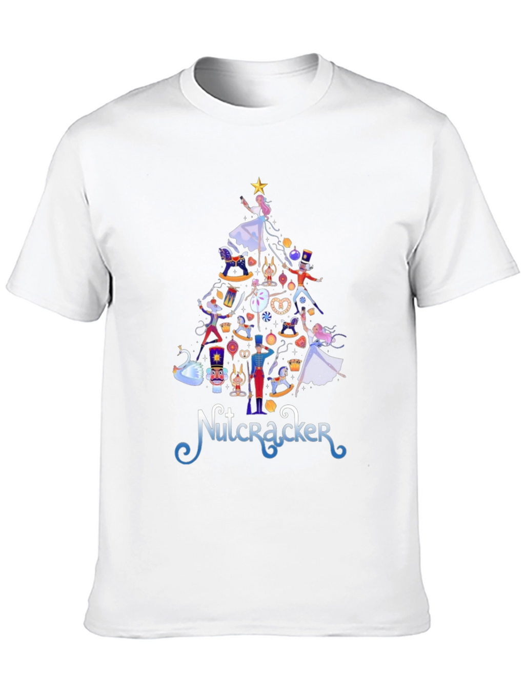 Nutcracker Christmas Tree Graphic Tee