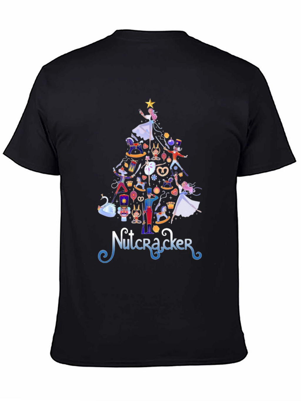 Nutcracker Christmas Tree Graphic Tee