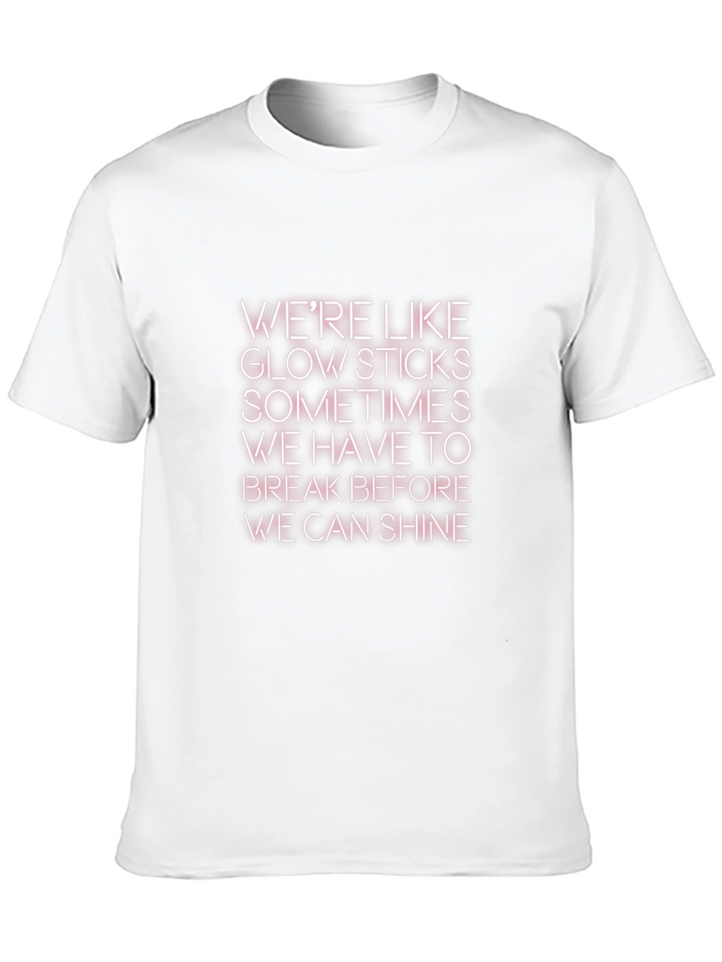 Glow Sticks Slogan Tee - Unisex Black T-Shirt