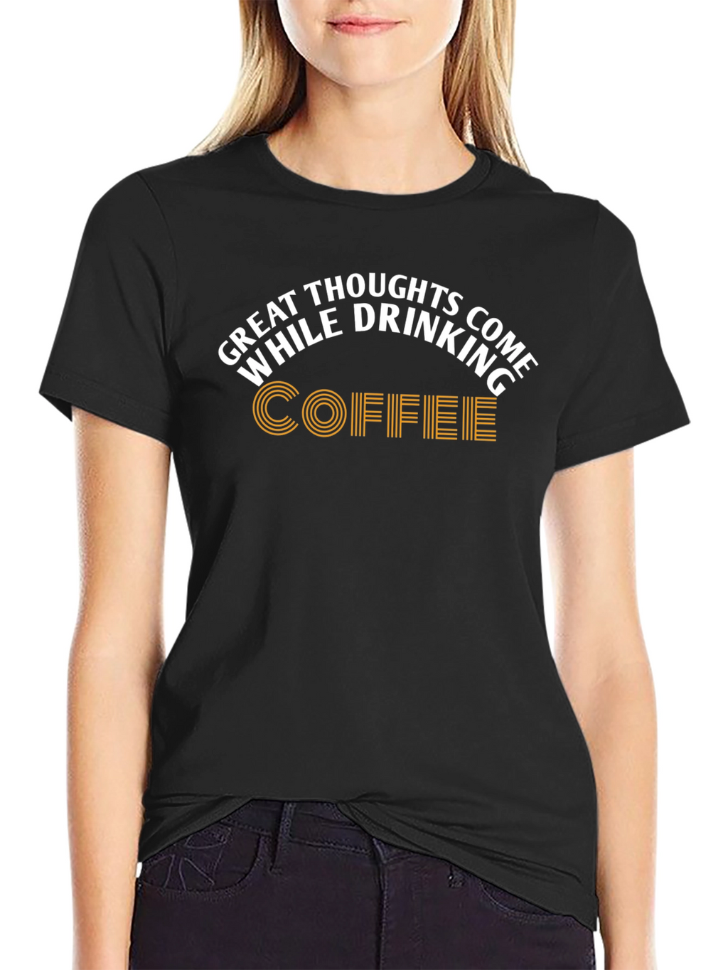 Great Thoughts Coffee Graphic T-Shirt