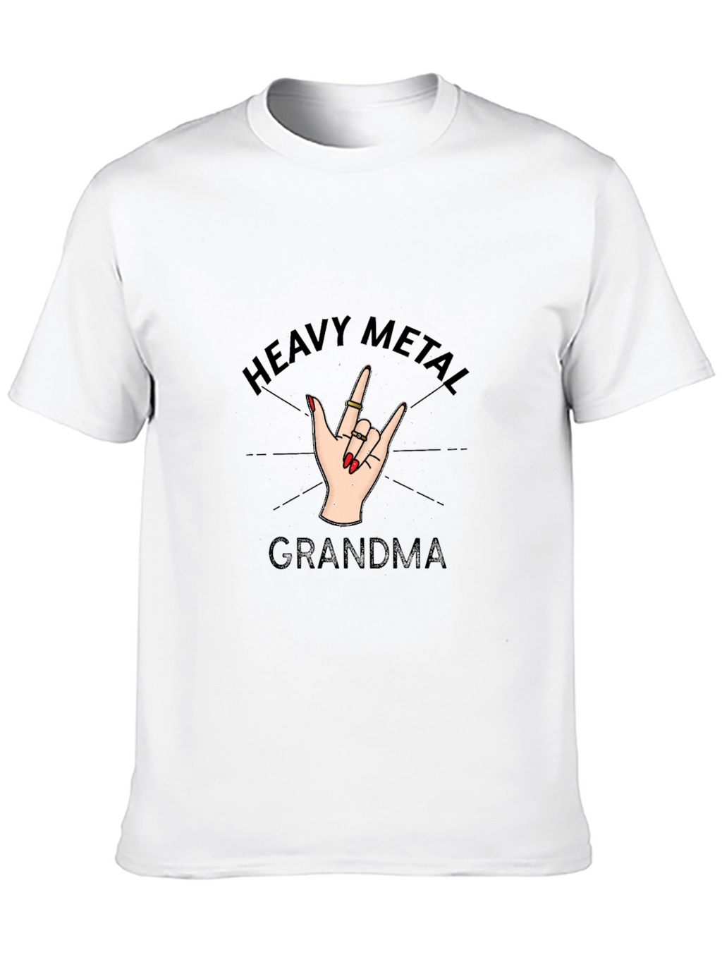Heavy Metal Grandma Black T-Shirt