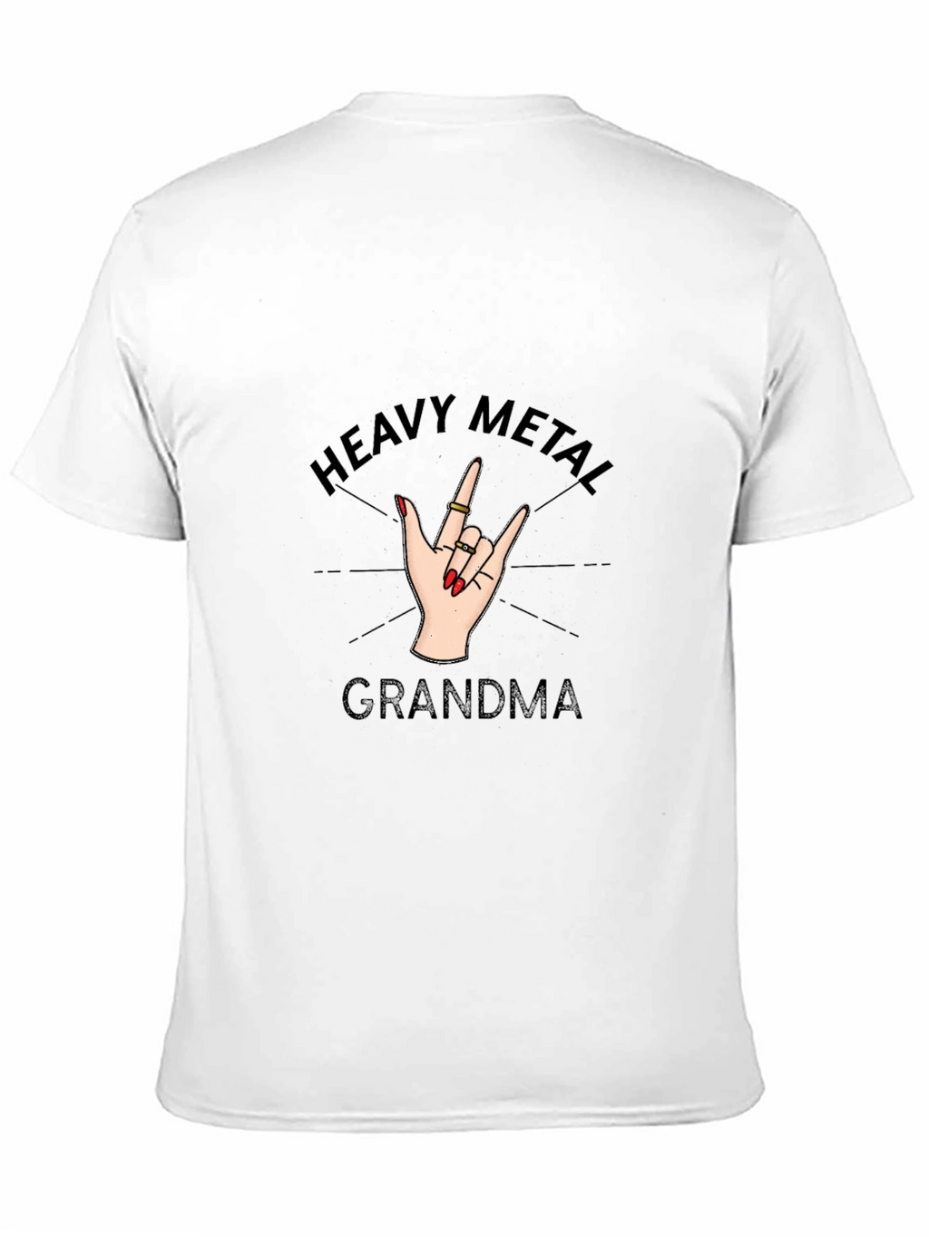 Heavy Metal Grandma Black T-Shirt