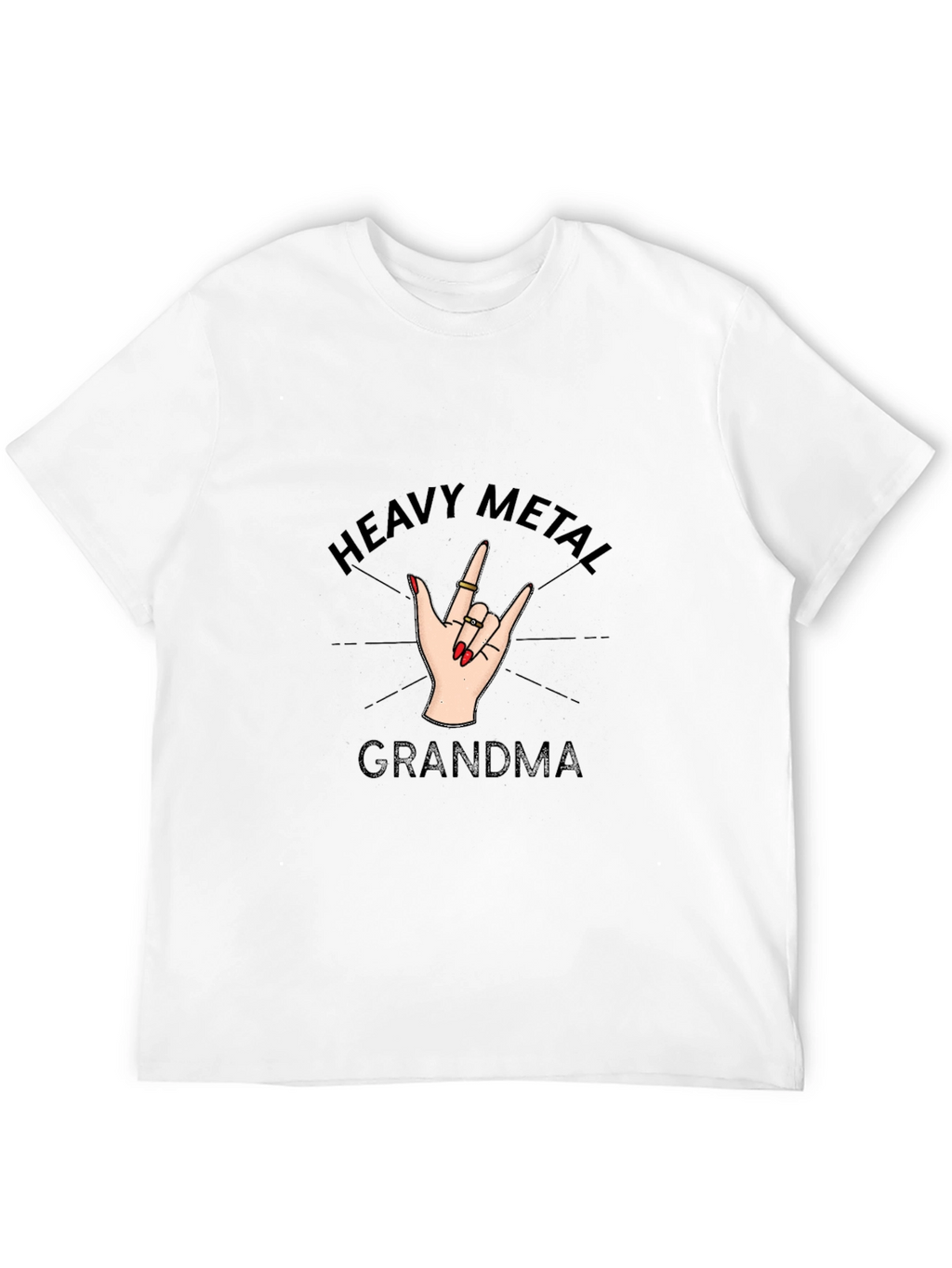 Heavy Metal Grandma Black T-Shirt