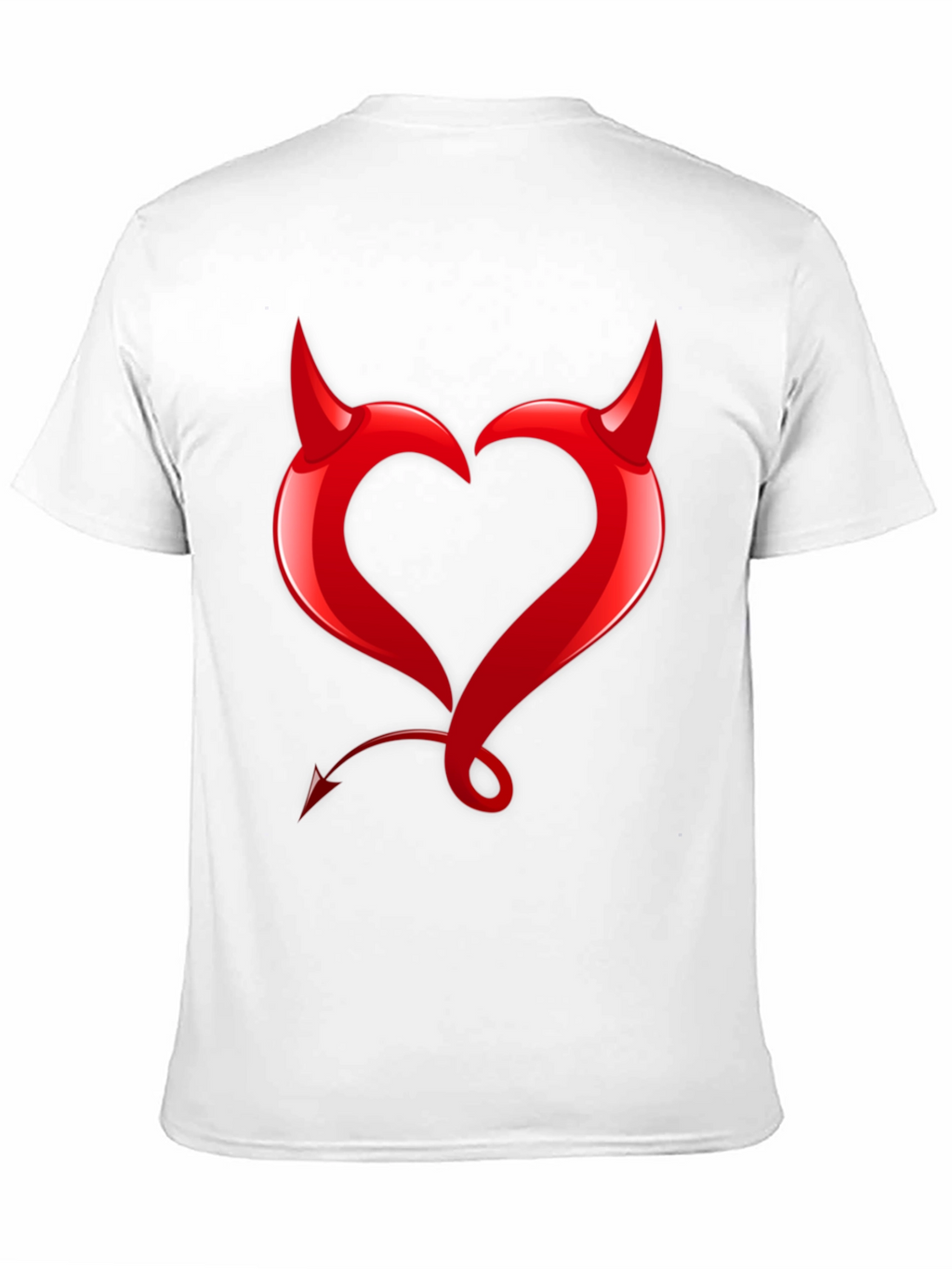 Devil Heart Graphic Tee - Bold Black T-Shirt