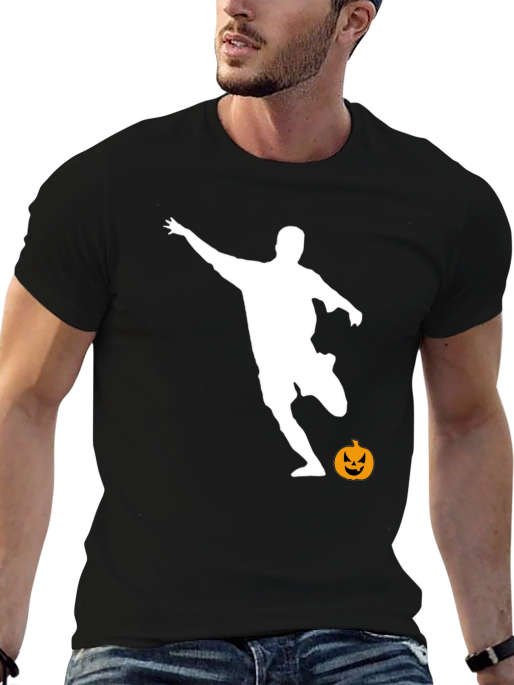 Halloween Soccer Player T-Shirt - Spooky Season