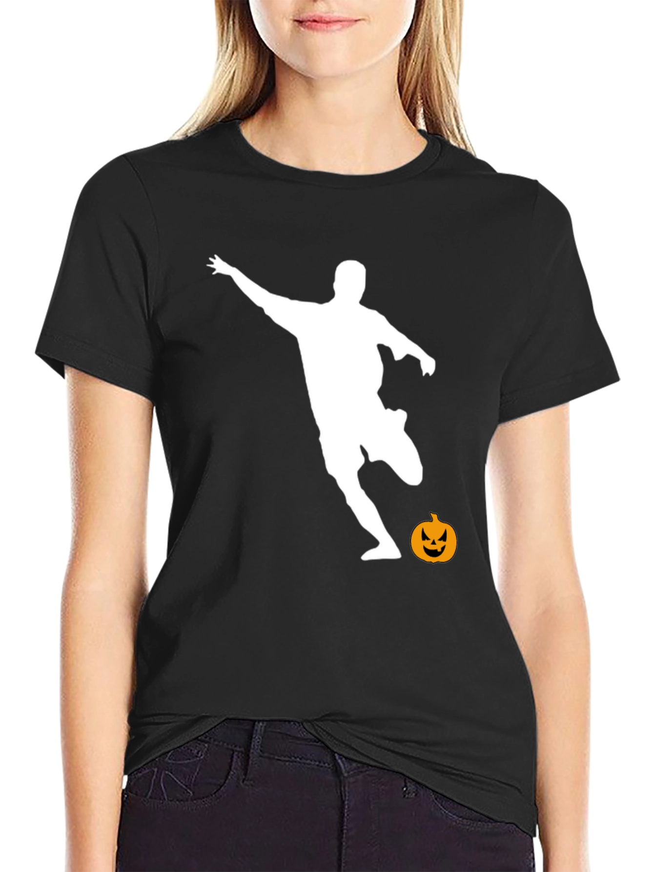 Halloween Soccer Player T-Shirt - Spooky Season