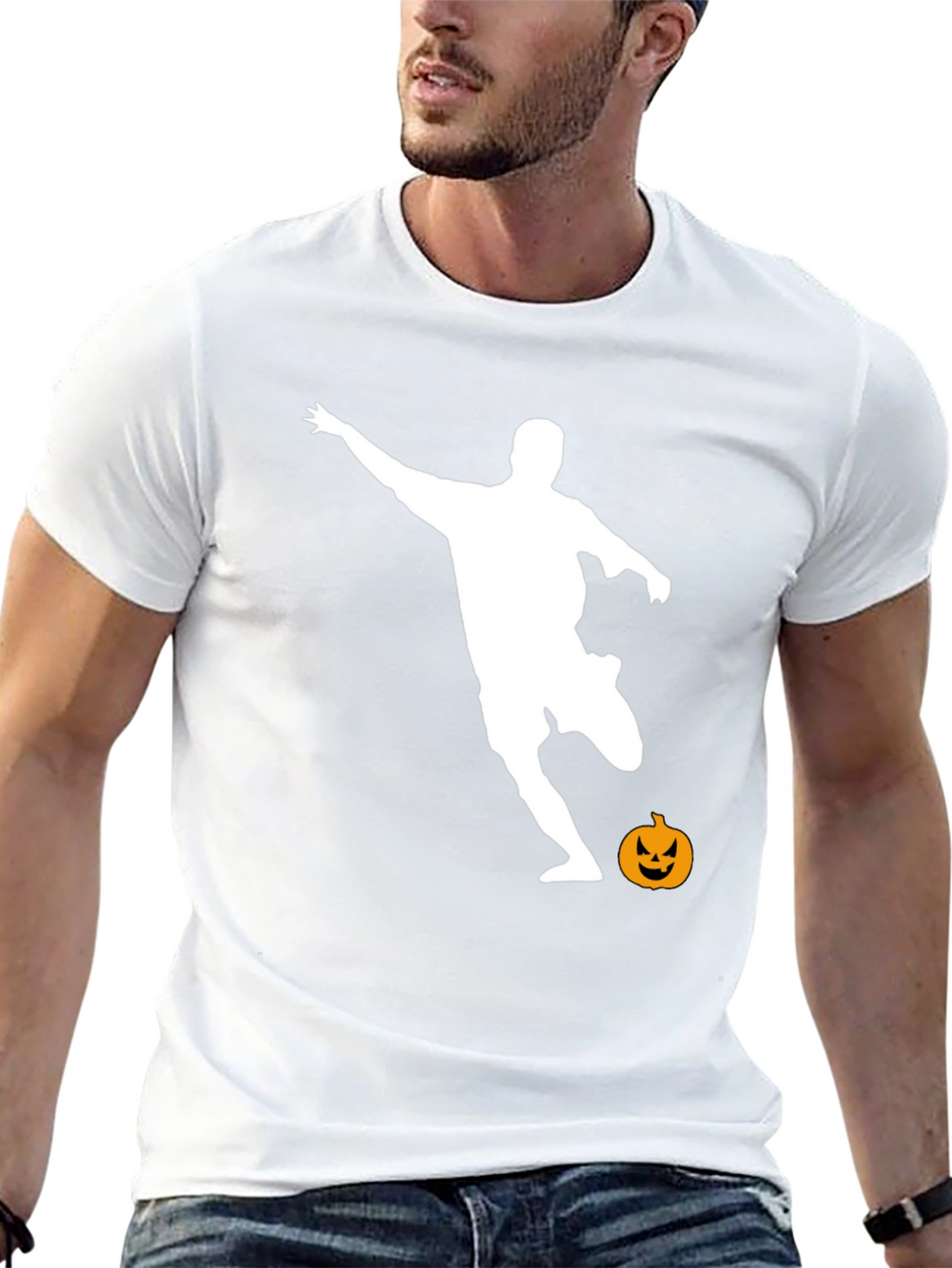 Halloween Soccer Player T-Shirt - Spooky Season