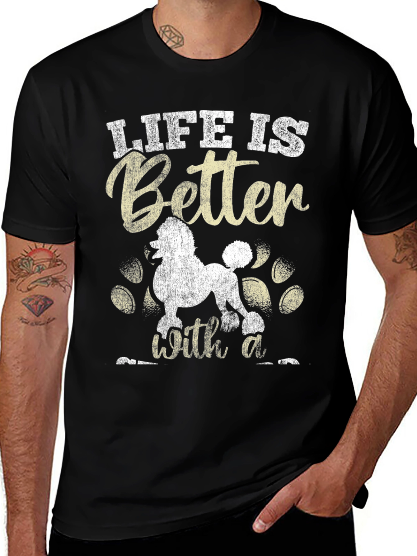 Life is Better with a Poodle T-Shirt