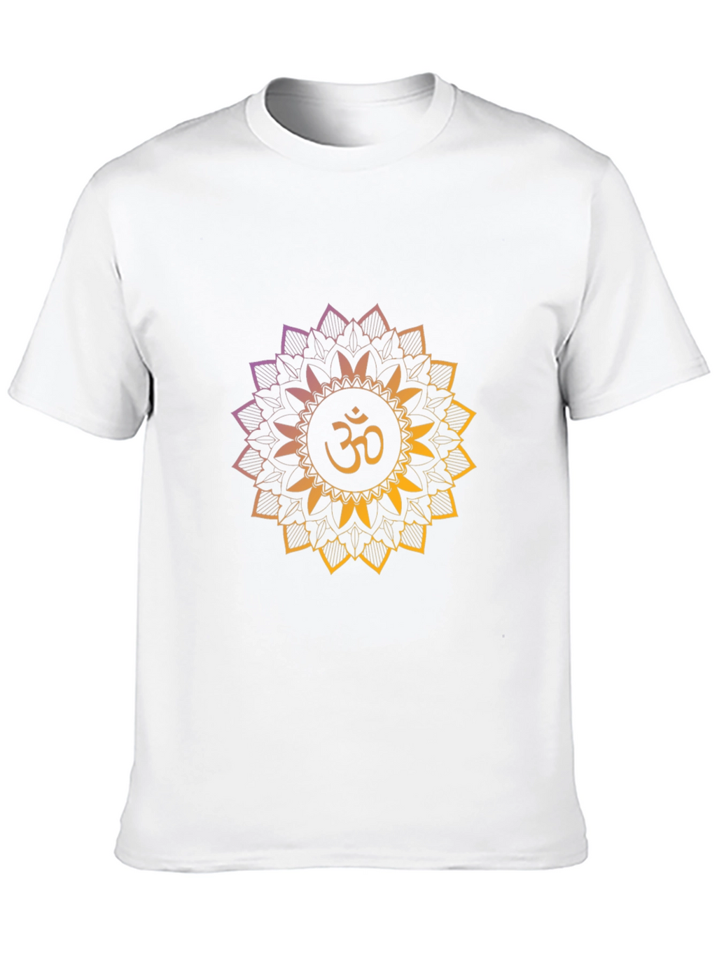 Om Mandala Graphic Tee - Black Cotton Comfort