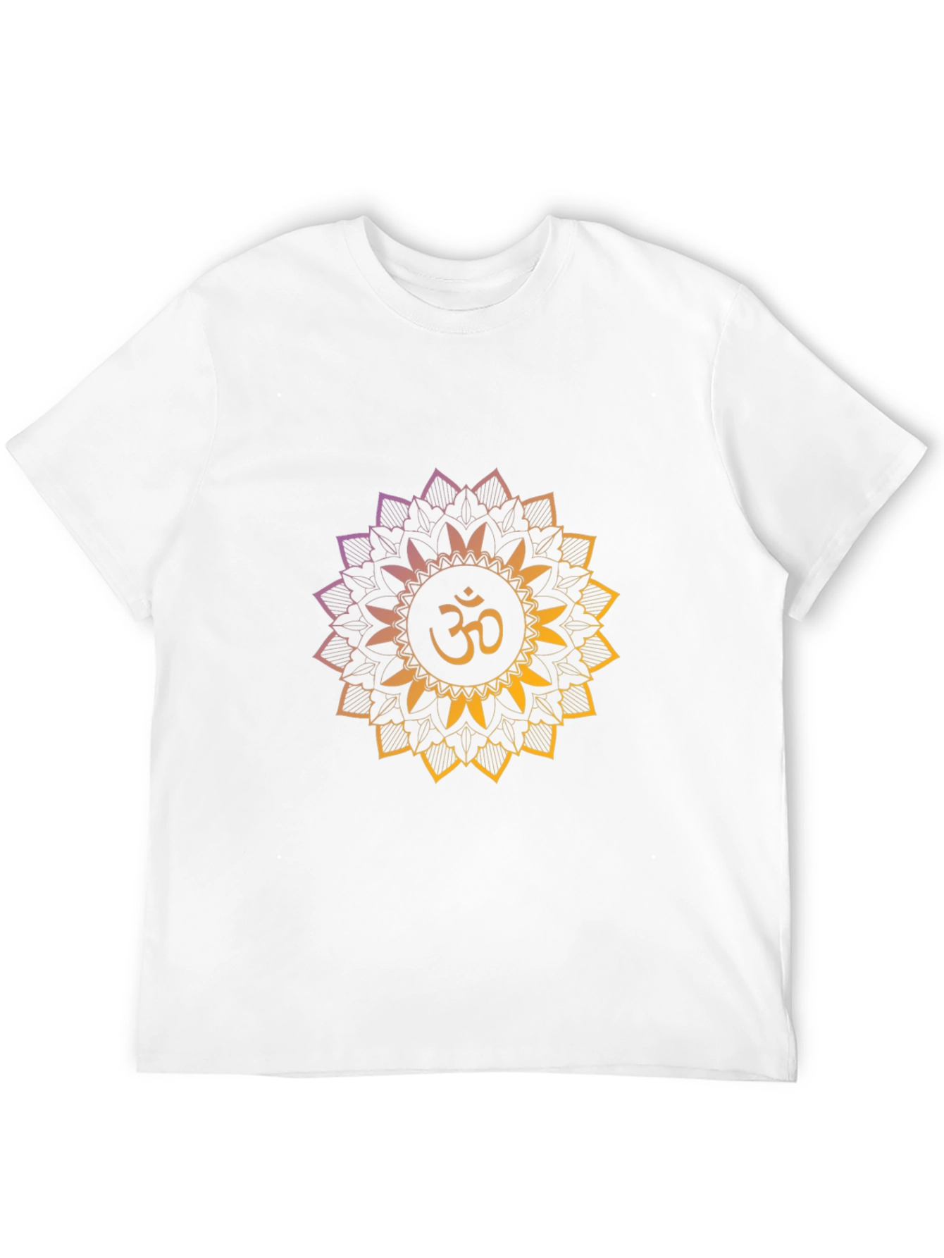 Om Mandala Graphic Tee - Black Cotton Comfort