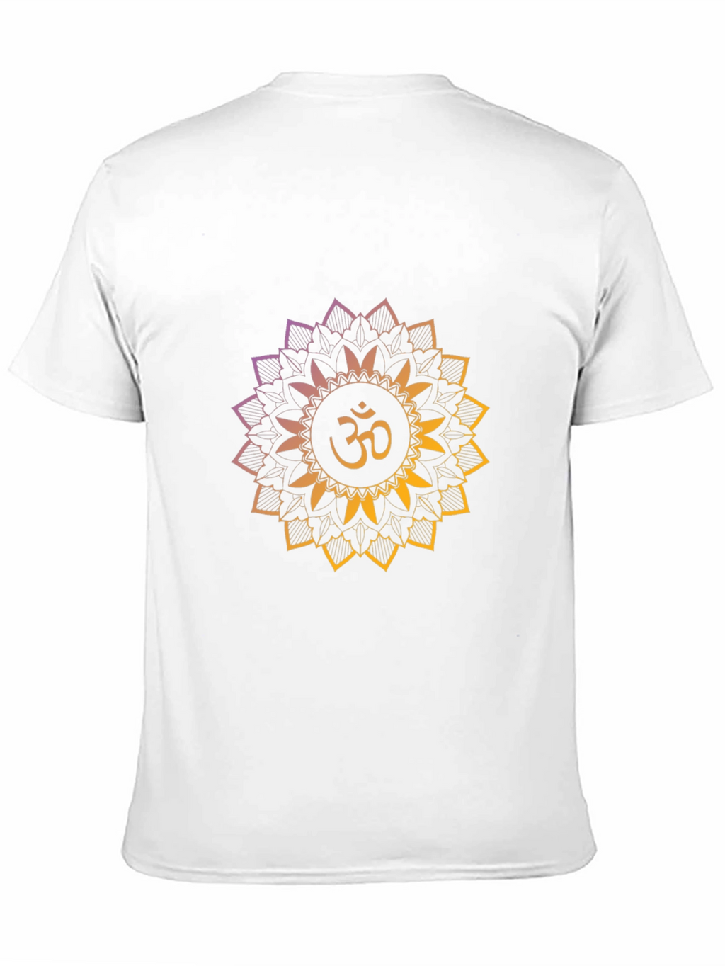 Om Mandala Graphic Tee - Black Cotton Comfort