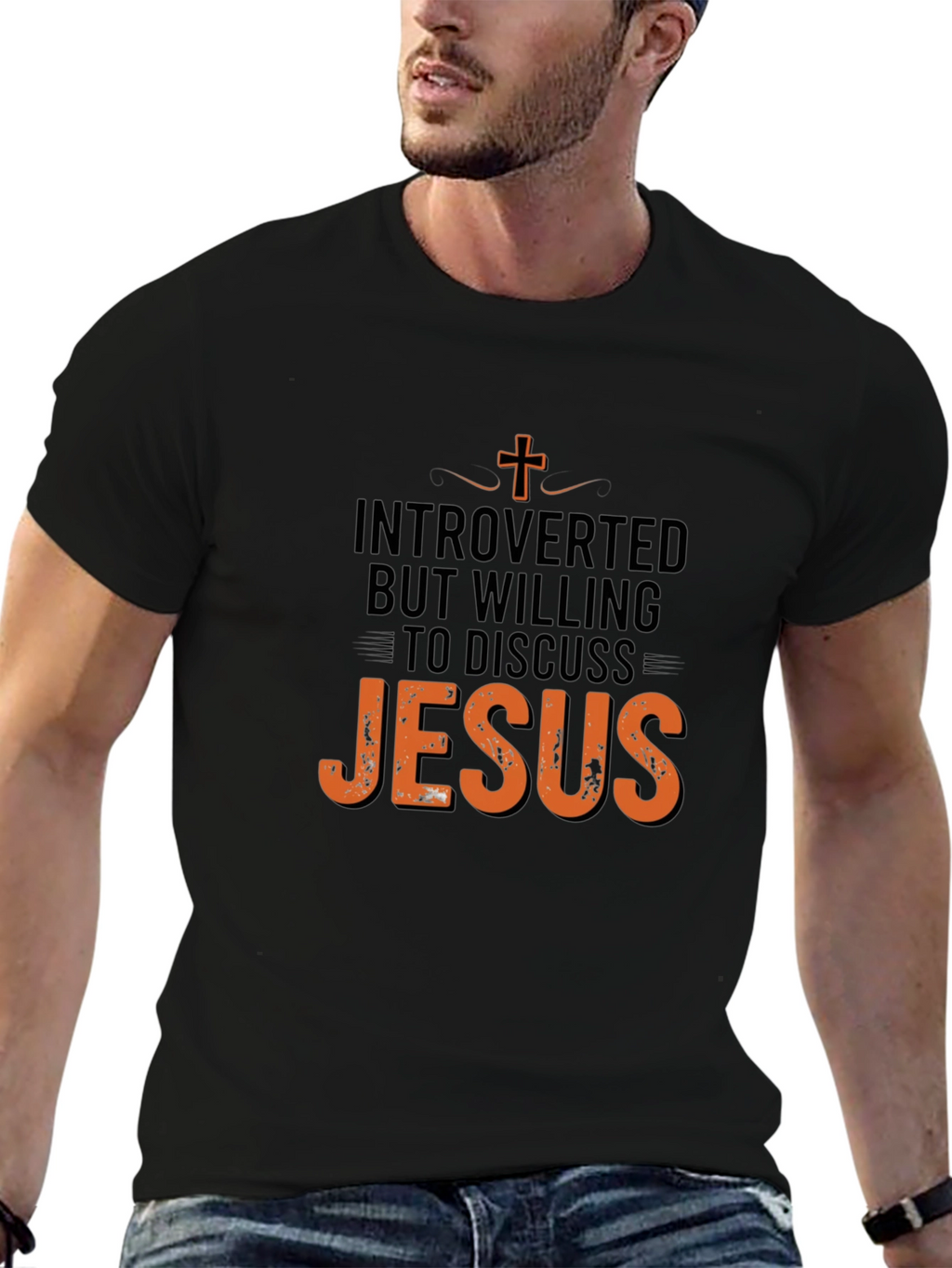 Introverted But Willing to Discuss Jesus T-Shirt