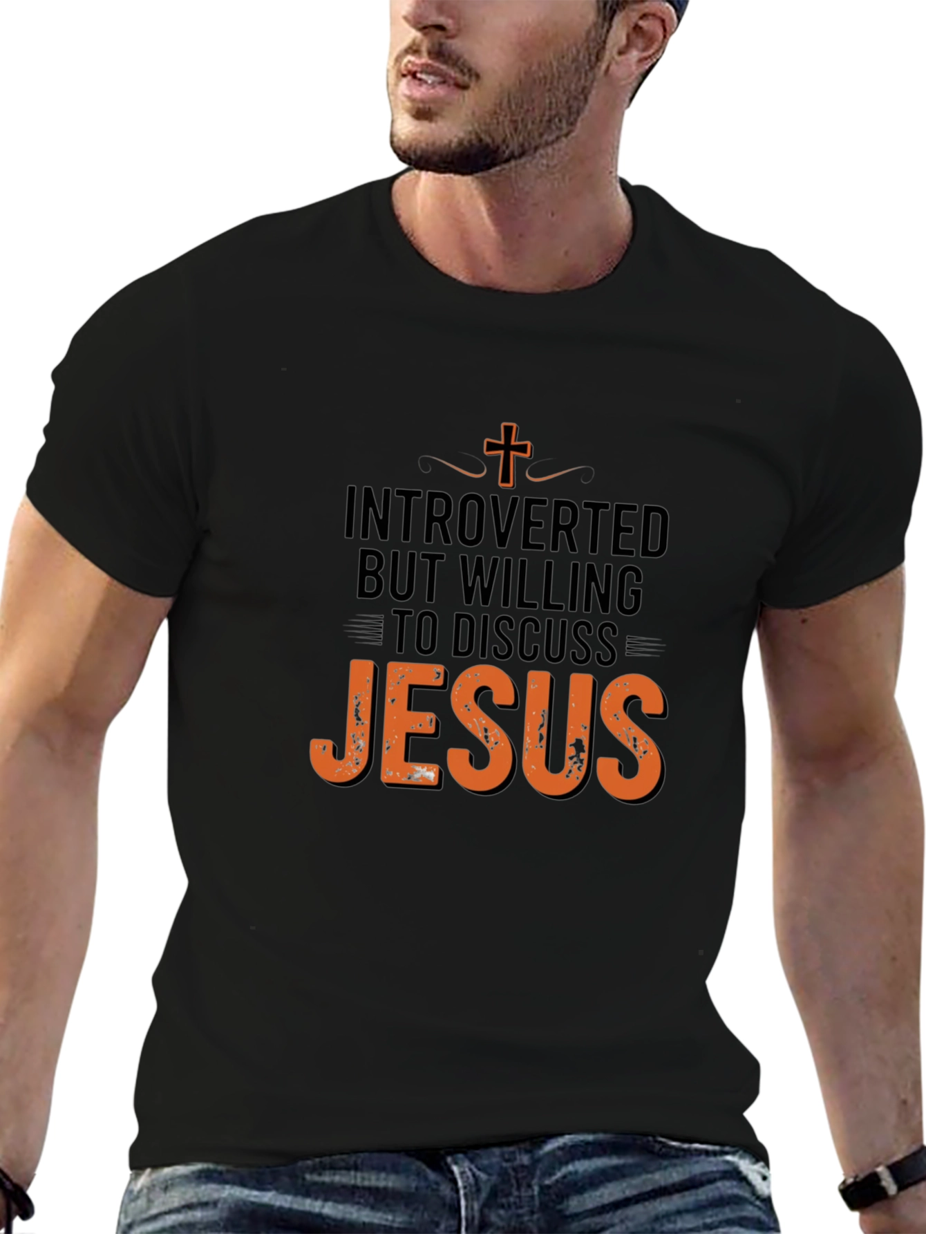 Introverted But Willing to Discuss Jesus T-Shirt
