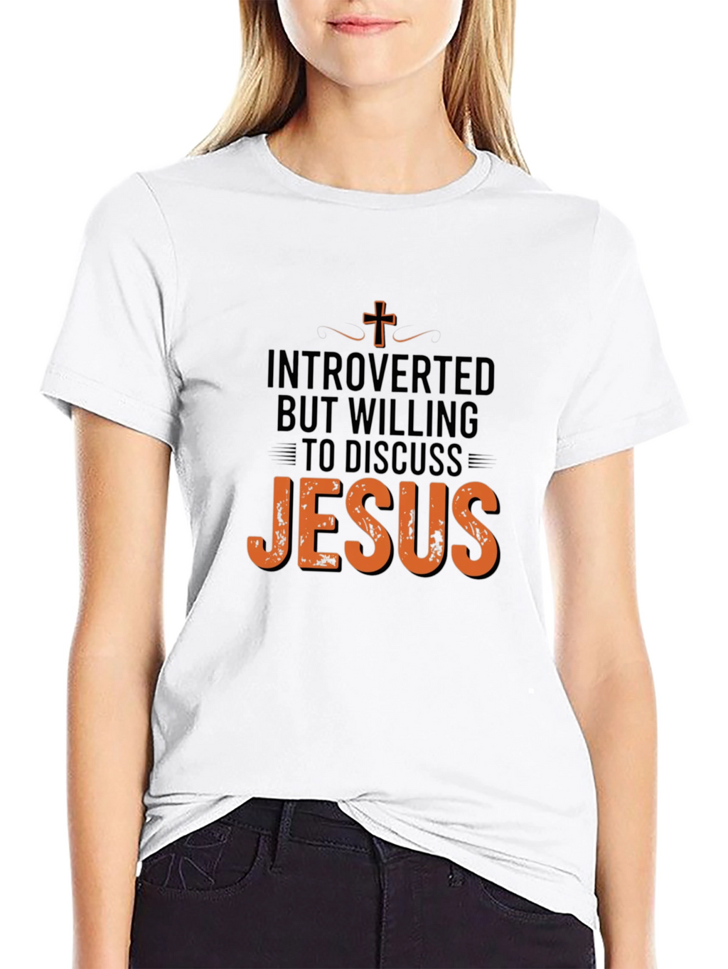 Introverted But Willing to Discuss Jesus T-Shirt