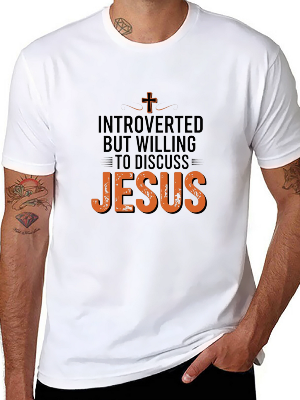 Introverted But Willing to Discuss Jesus T-Shirt