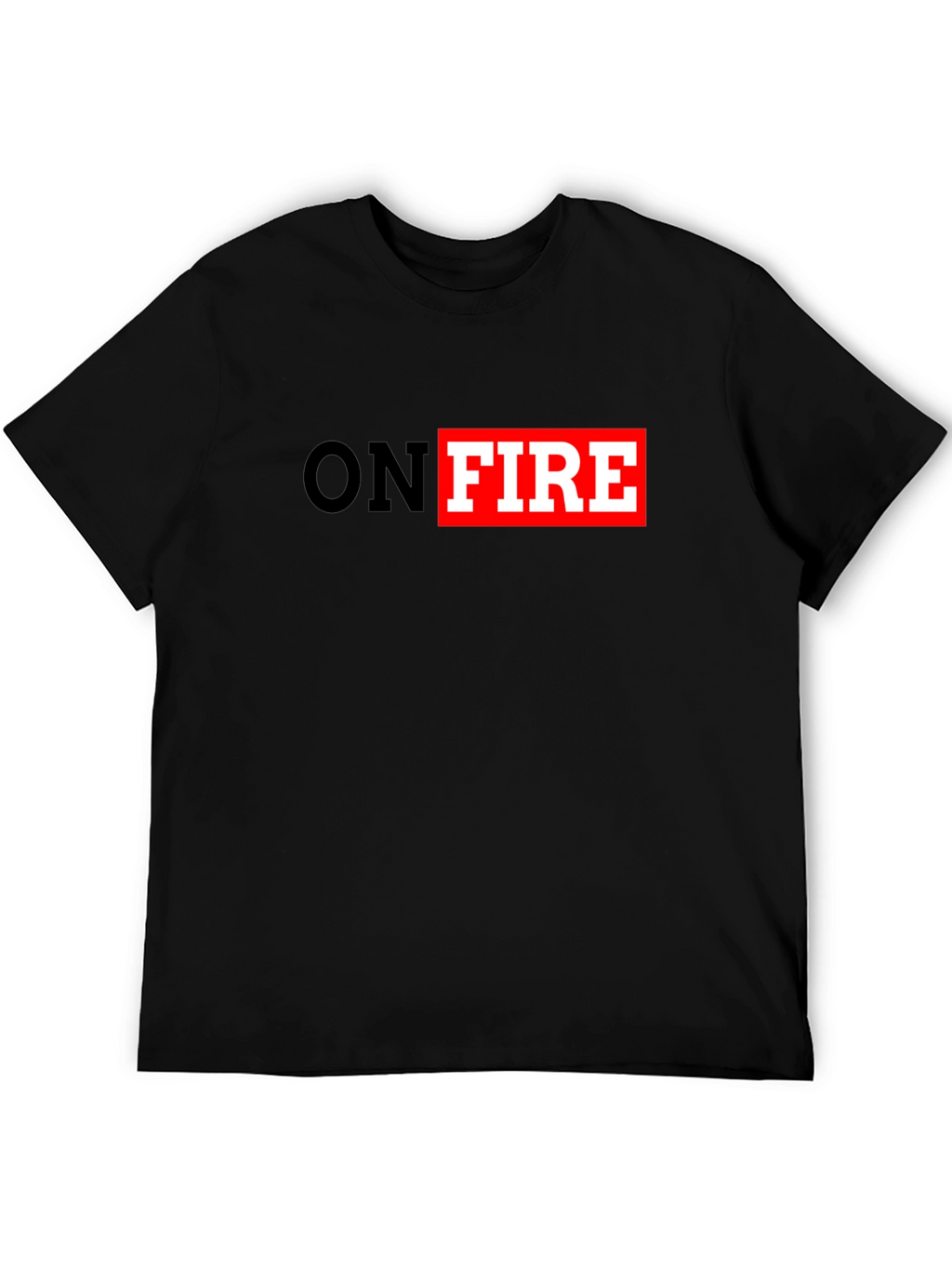 On Fire Graphic T-Shirt - Black