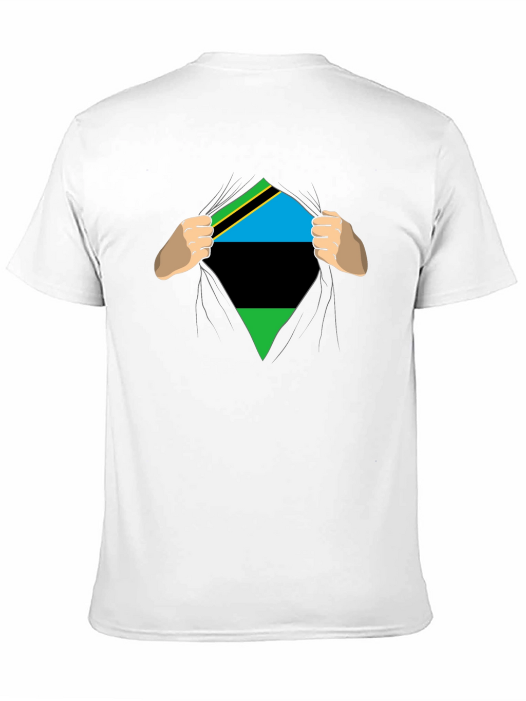Tanzania Flag Ripped T-Shirt - Show Your Pride!