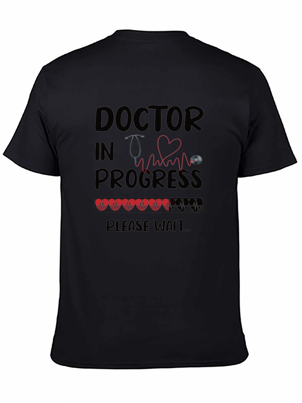 Doctor in Progress Black T-Shirt