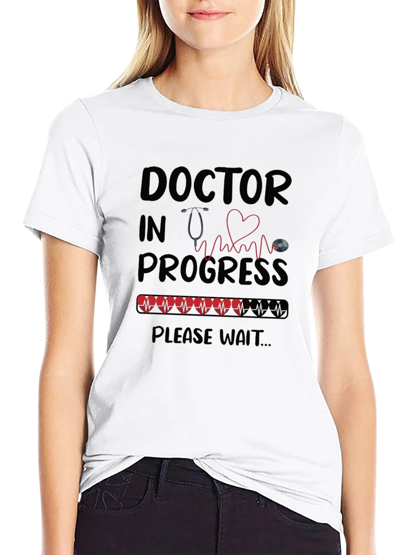 Doctor in Progress Black T-Shirt