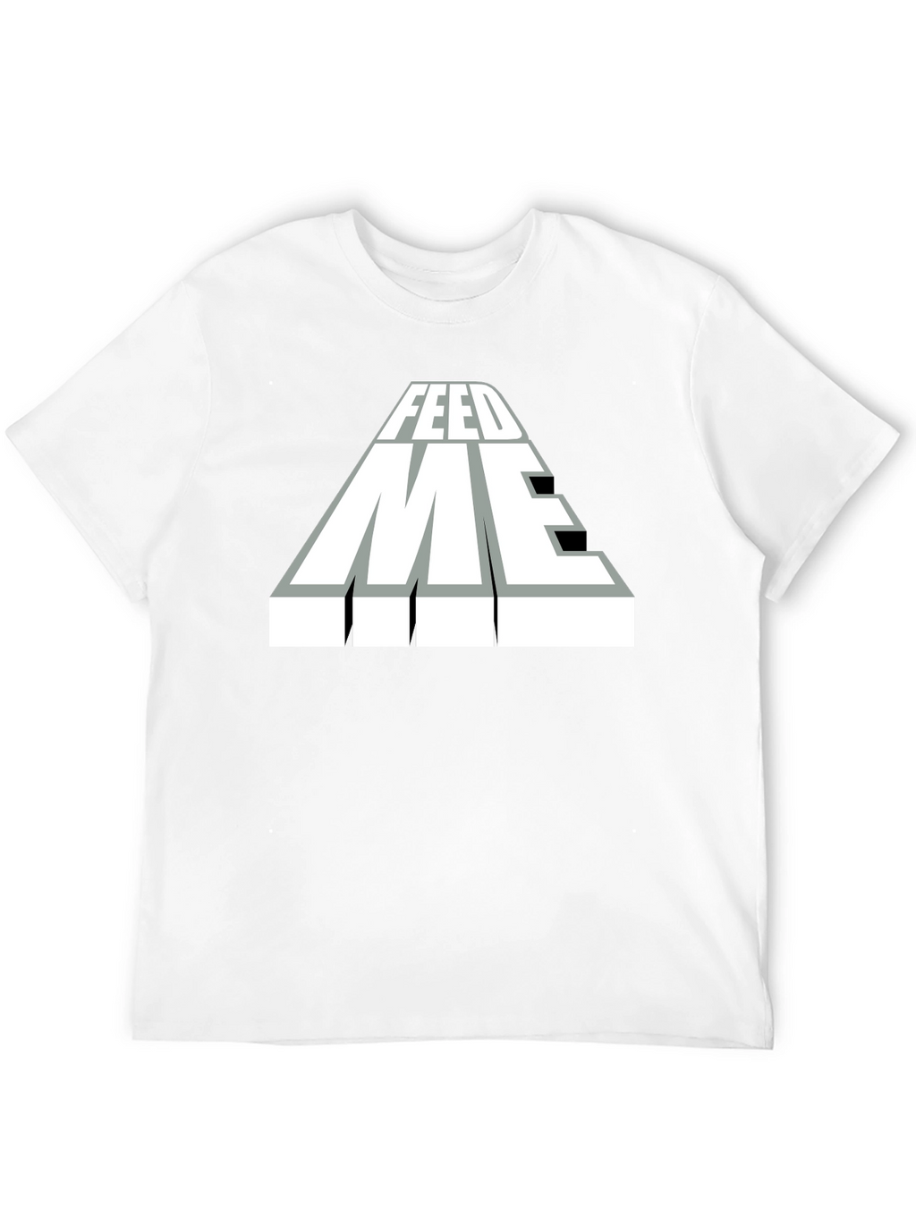 Feed Me Graphic T-Shirt - Black Cotton Blend Tee