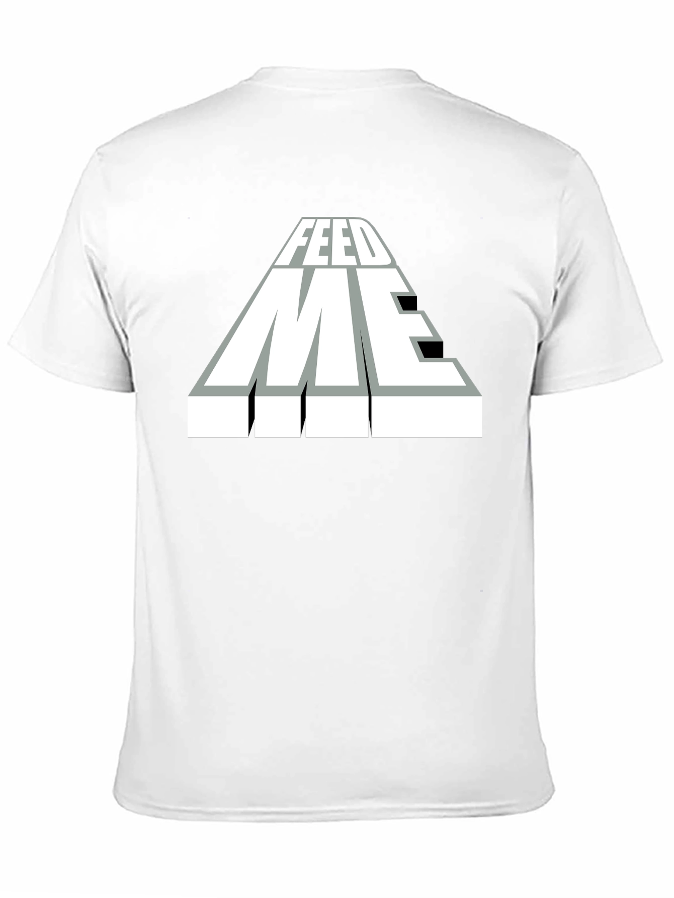 Feed Me Graphic T-Shirt - Black Cotton Blend Tee