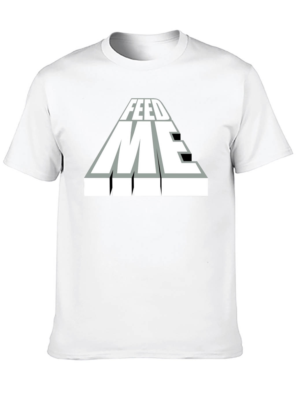 Feed Me Graphic T-Shirt - Black Cotton Blend Tee