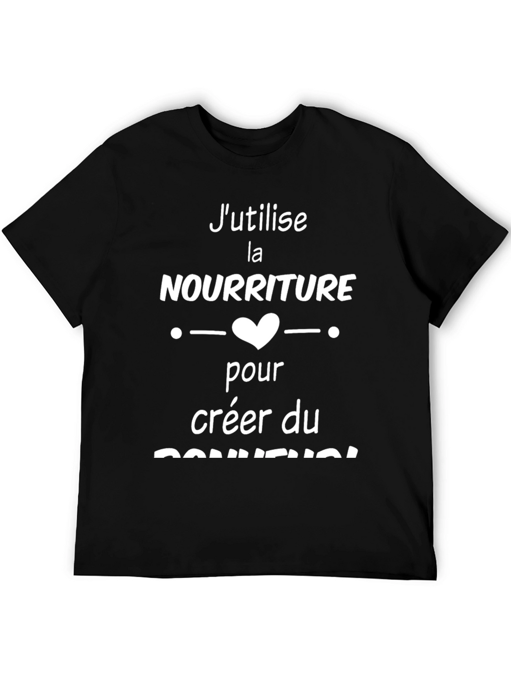 Funny French Foodie T-Shirt - Bonheur